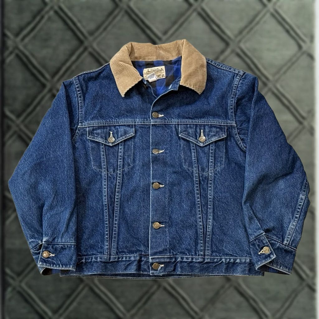 Denime VINTAGE Osh Kosh Women’s Denim Bomber Jacket Lined Cotton Mid-Length 80s Chore Blue M Jacket Size M / US 6-8 / IT 42-44 - 1 Thumbnail