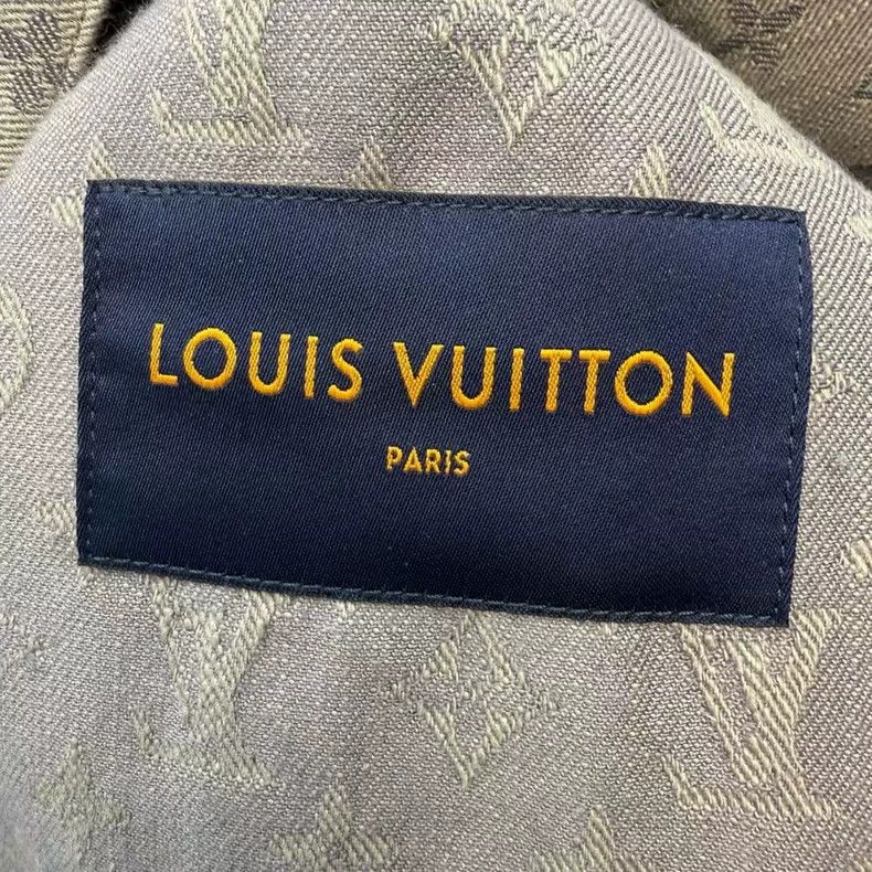 Louis Vuitton Louis Vuitton Full Logo Denim Jacket Size US L / EU 52-54 / 3 - 3 Thumbnail
