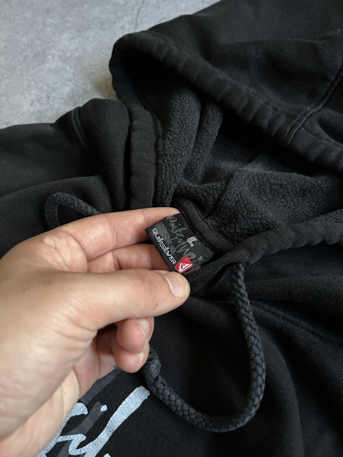 Quicksilver Vintage Quicksilver big logo baggy black hoodie mens Size US L / EU 52-54 / 3 - 4 Thumbnail