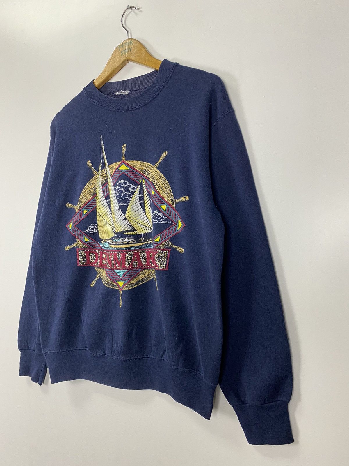 Vintage Vintage 80s Denmark Sweatshirt Size US M / EU 48-50 / 2 - 4 Thumbnail