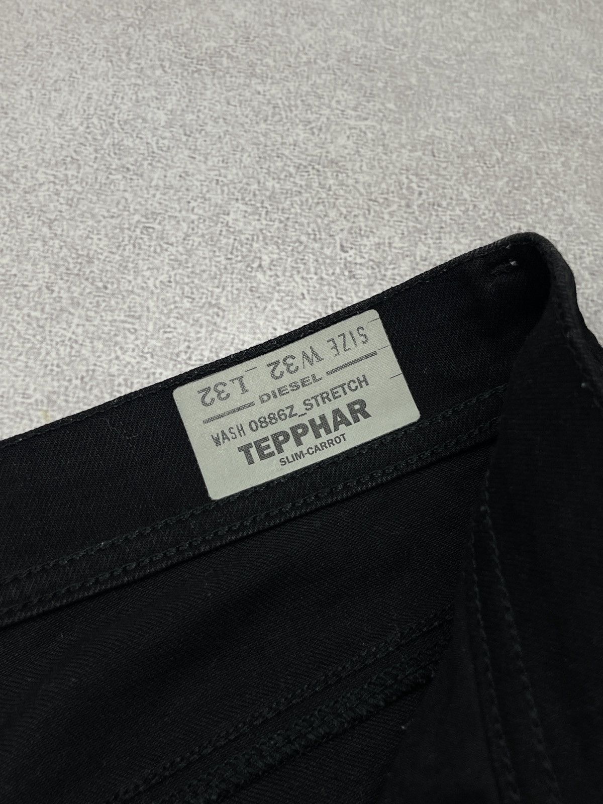 Diesel Mens Diesel Tepphar Denim Jeans Black Made in Italy Y2K Size US 32 / EU 48 - 14 Thumbnail