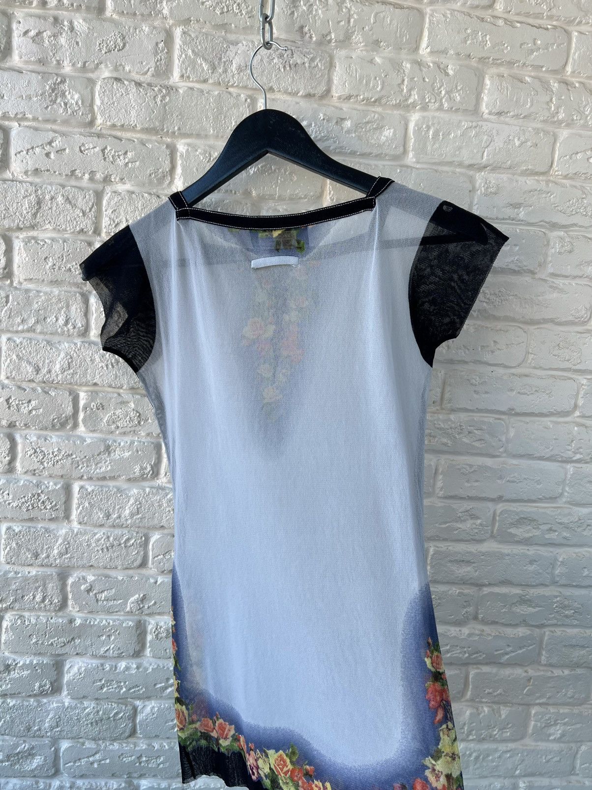 Jean Paul Gaultier Jean Paul Gaultier JPG Mesh Floral Printed Top Size L / US 10 / IT 46 - 4 Thumbnail