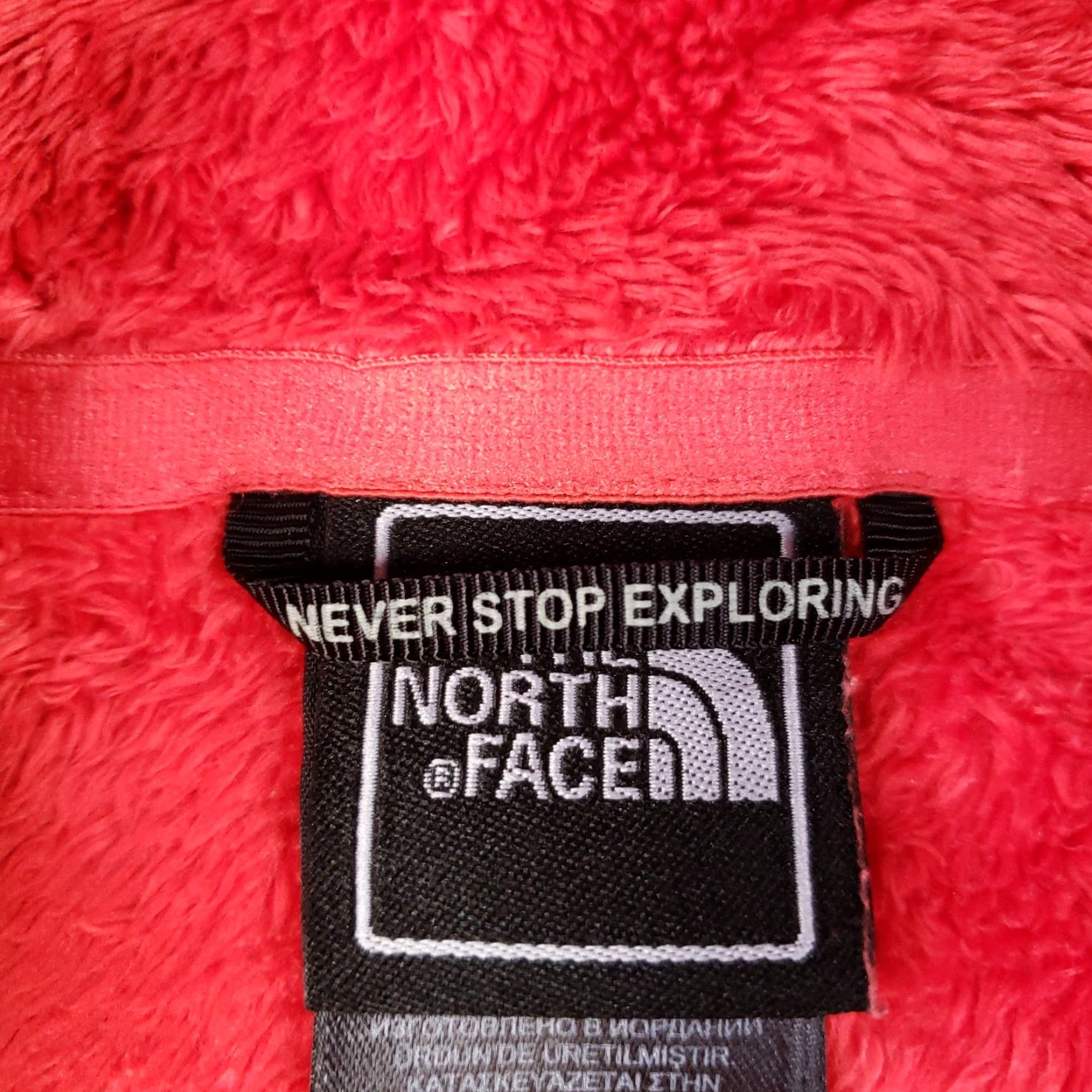 The North Face VINTAGE? No. The North Face Tech Osito Jacket Womens Medium Orange Fuzzy Fleece Full Zip Outdoors Size M / US 6-8 / IT 42-44 - 5 Thumbnail