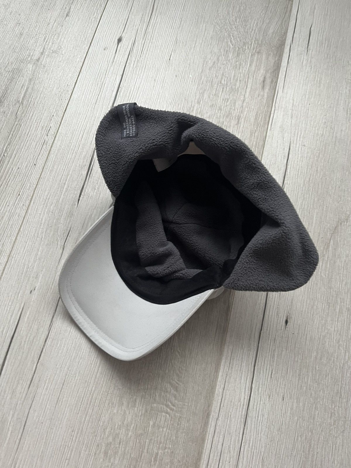 Nike × Vintage RARE 90s Vintage Nike Grey Fleece Hat Cap With Ear Flaps Size ONE SIZE - 6 Thumbnail