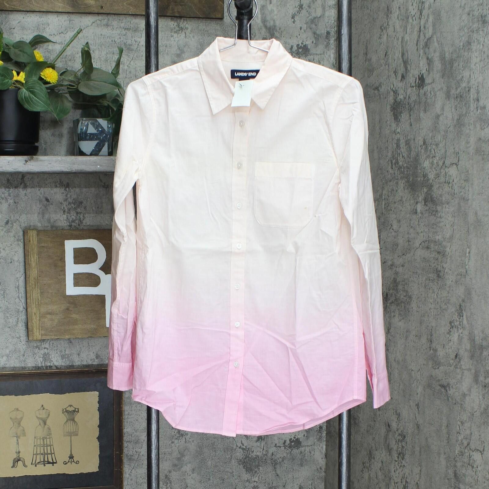 Lands' End Lands' End Button Up Top 516840-sample Xs Blue Pink Ombre Size XS / US 0-2 / IT 36-38 - 1 Thumbnail