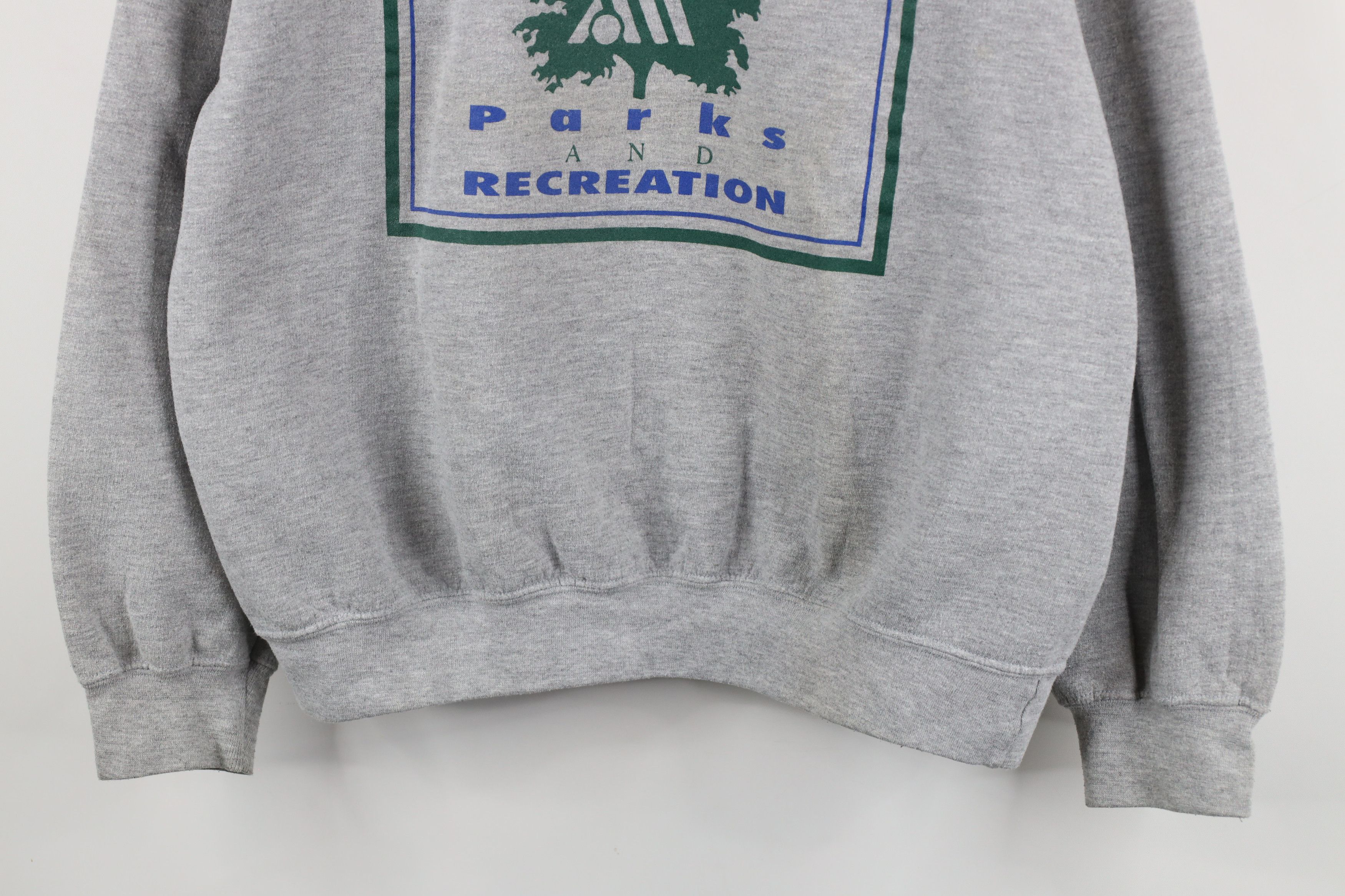 Vintage Vintage Bowling Green Parks and Recreation Sweatshirt Gray Size US L / EU 52-54 / 3 - 3 Thumbnail