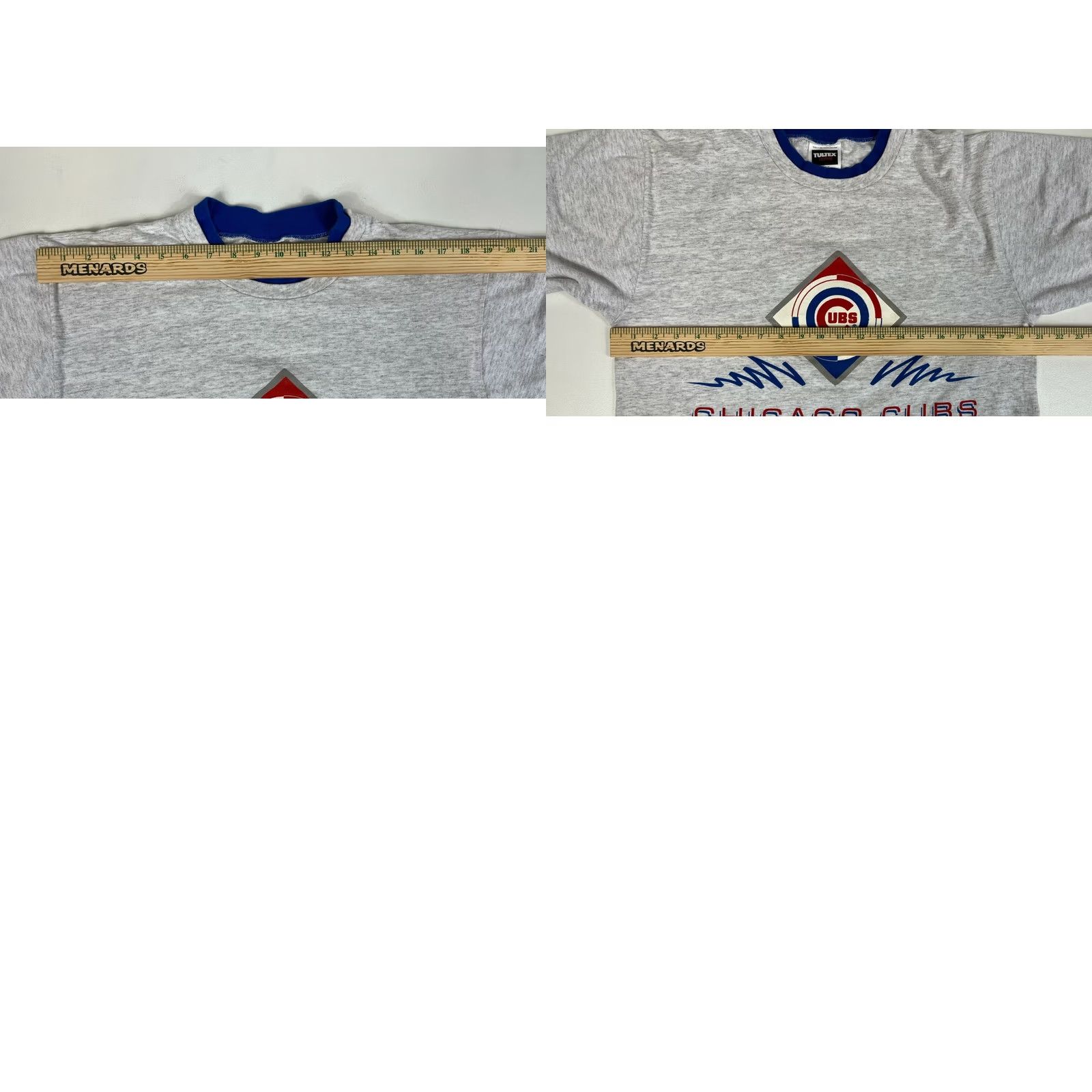 Tultex VINTAGE Chicago Cubs T-Shirt 1992 Tultex Regular Size L Gray Adults Mens Size US L / EU 52-54 / 3 - 8 Thumbnail