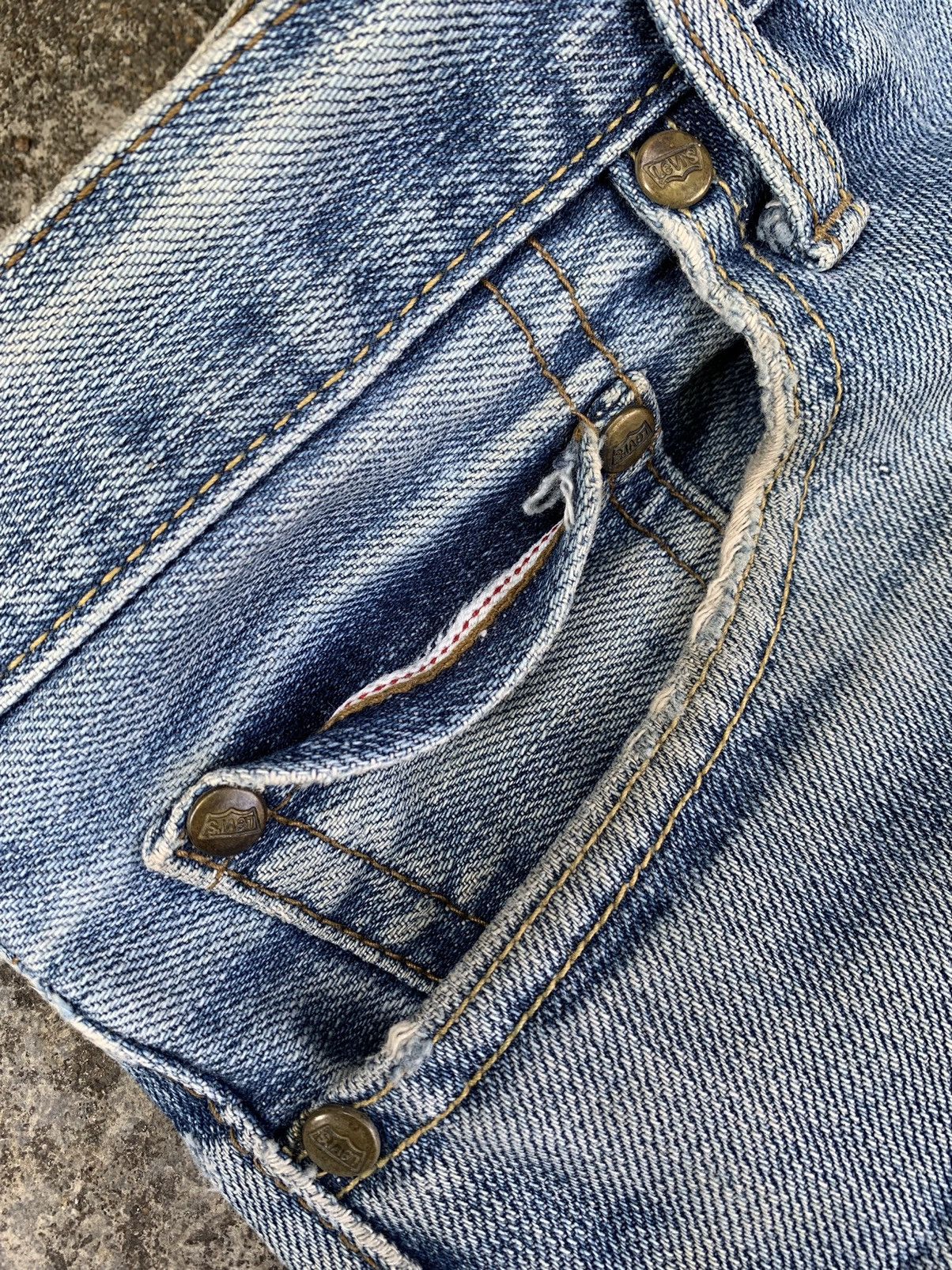Levi's 🔥ACCOFFER🔥Vintage Levi’s 501 Big E Selvedge Distressed Denim Size US 34 / EU 50 - 9 Thumbnail