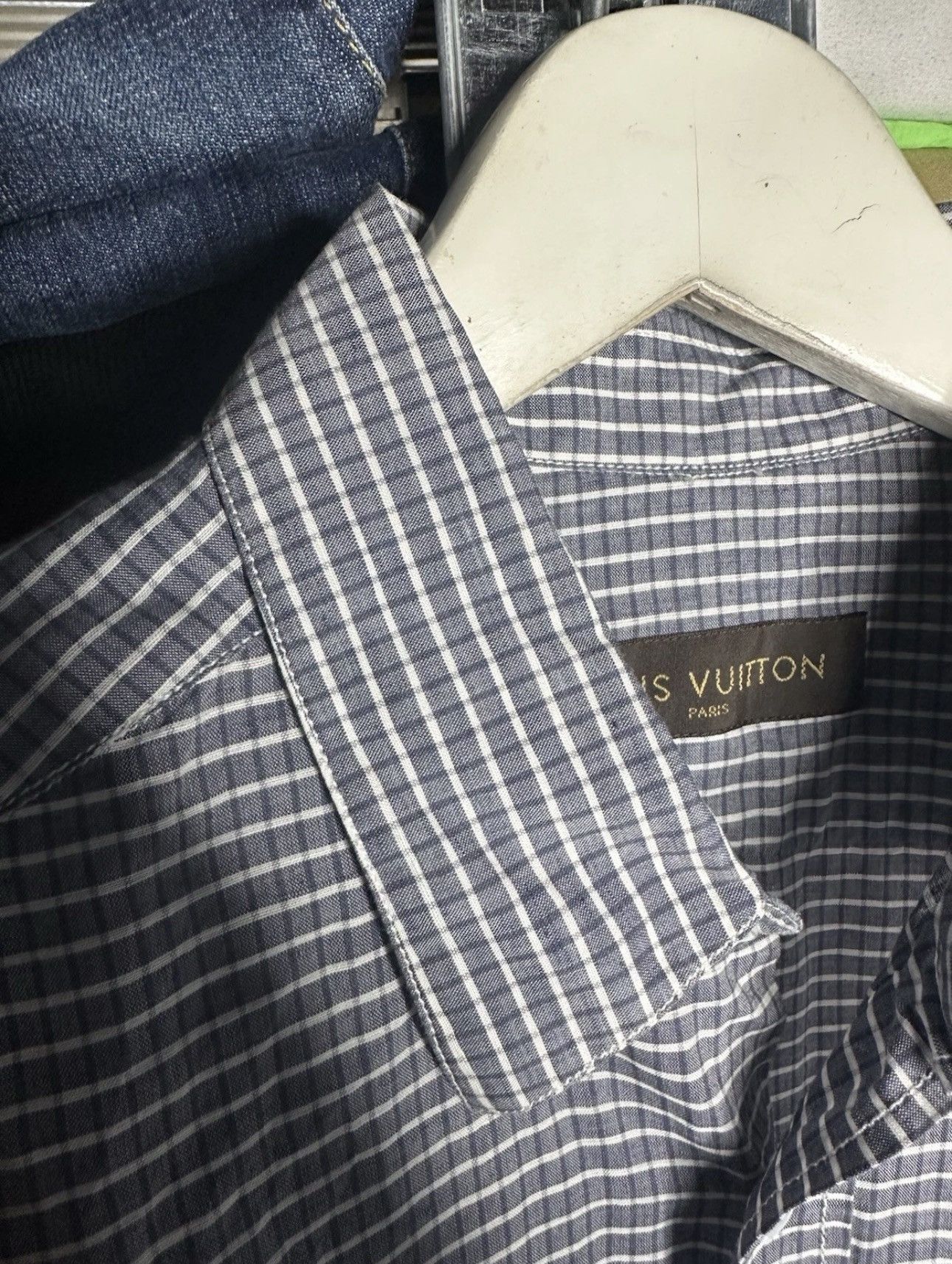 Louis Vuitton Louis Vuitton Gradient Check Shirt Long Sleeve Button Up Size US M / EU 48-50 / 2 - 8 Thumbnail
