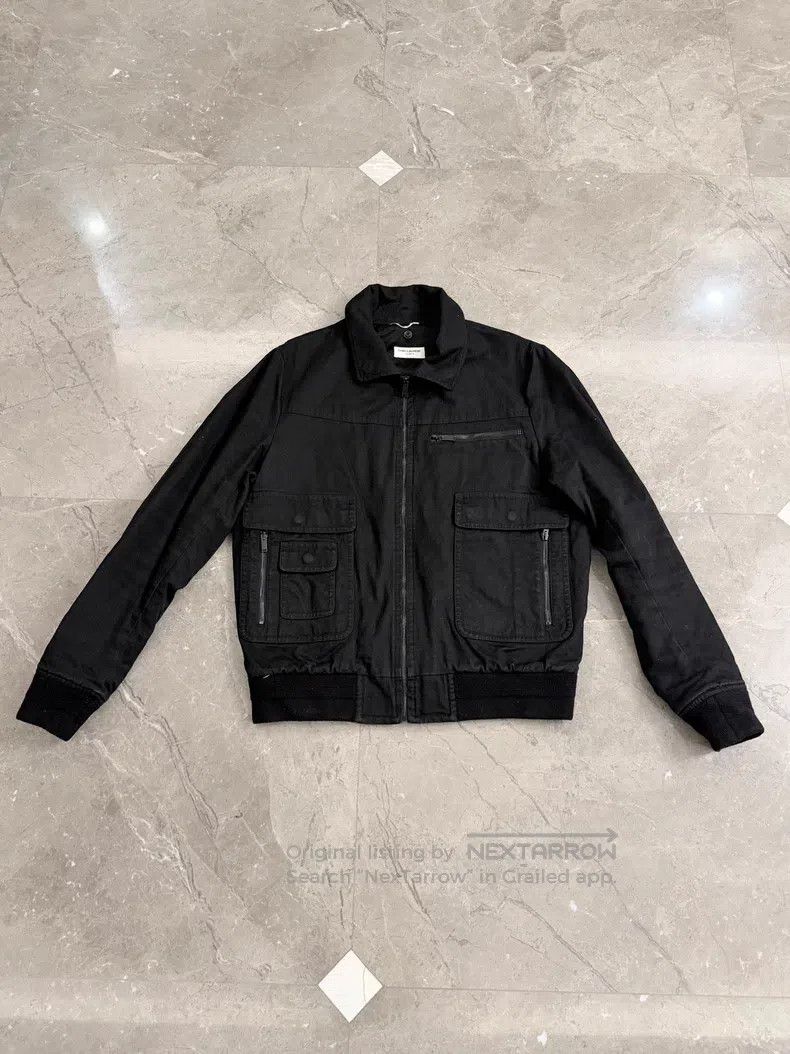 Saint Laurent Paris Saint Laurent Paris Heavy Duty Quilted Wool Collar Jacket Size US L / EU 52-54 / 3 - 3 Thumbnail