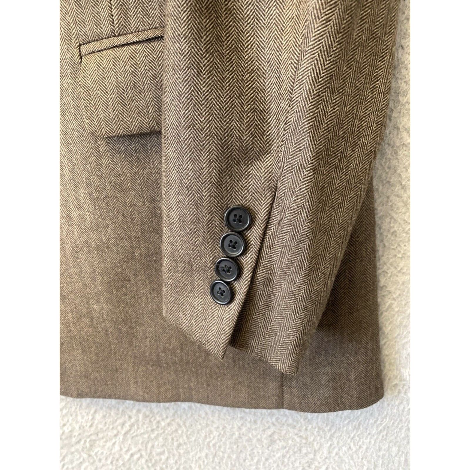 Brooks Brothers VINTAGE Brooks Brothers Blazer Mens 44 L Brown Sport Coat Jacket / 98-58 Size 44R - 2 Thumbnail