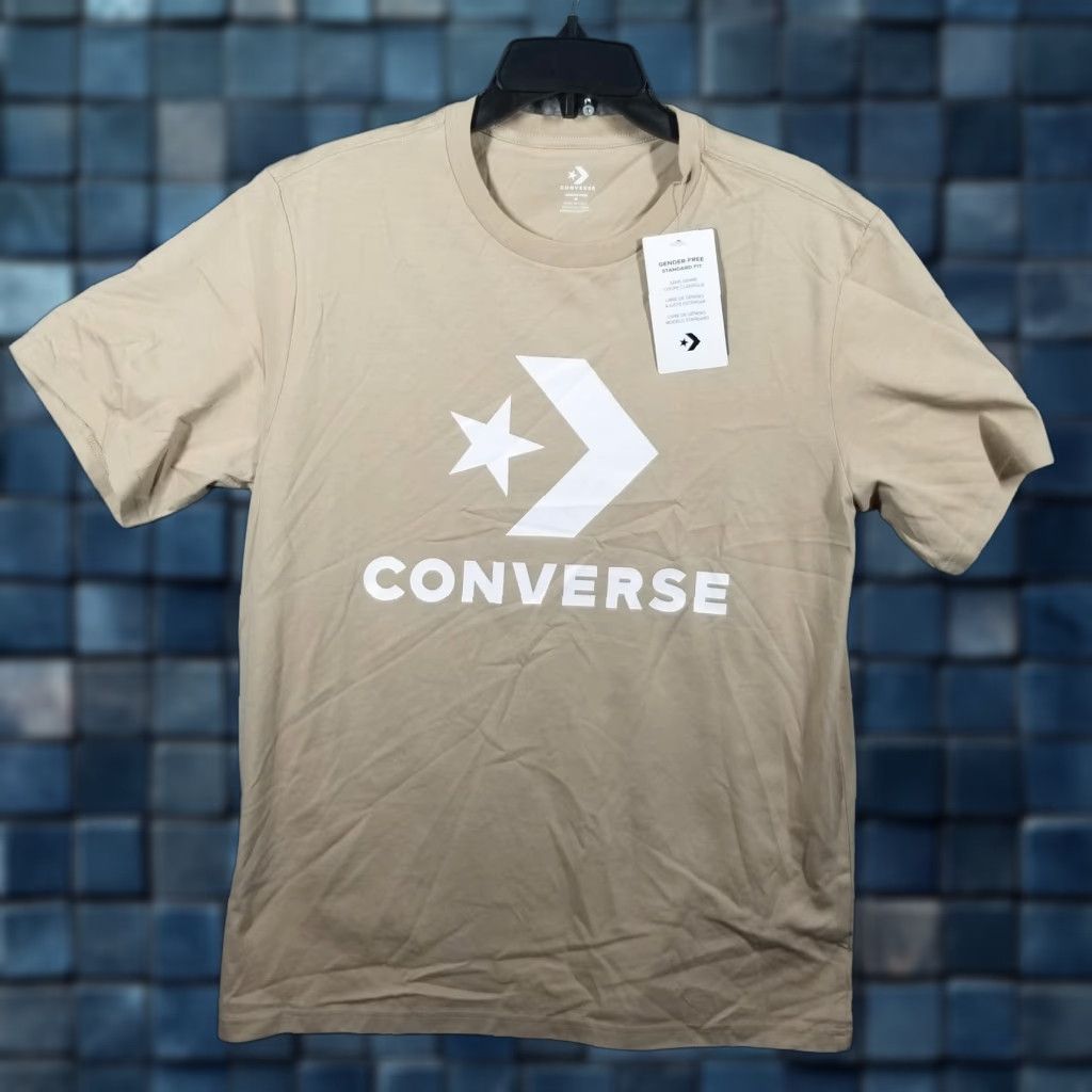 Converse Converse Shirt Mens M Beige Nutty Granola Graphic Tee 10025458-228 Crew Neck Short Sleeve Size US M / EU 48-50 / 2 - 1 Thumbnail