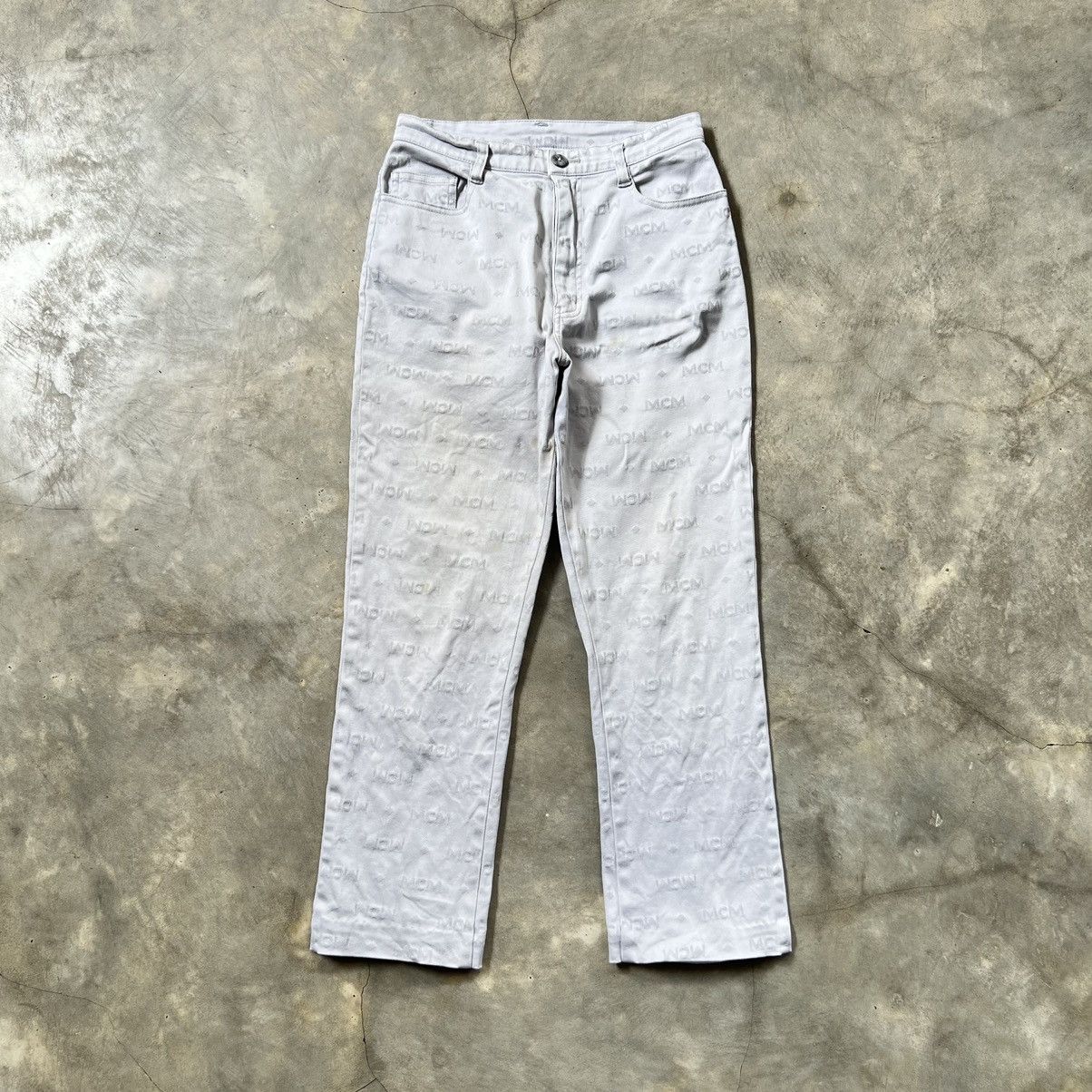 MCM Vintage 90s MCM Legere Monogram Pants Size 25" / US 0 / IT 36 - 1 Thumbnail