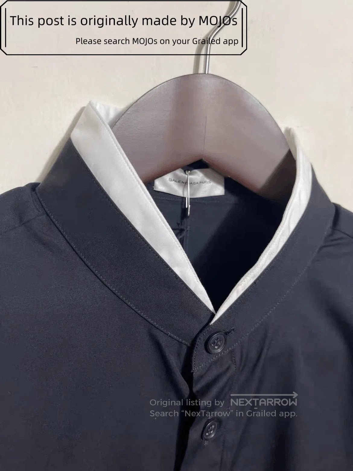 Balenciaga Sz 40 Balenciaga White Layer Shirt mojos19351018. Size US L / EU 52-54 / 3 - 3 Thumbnail