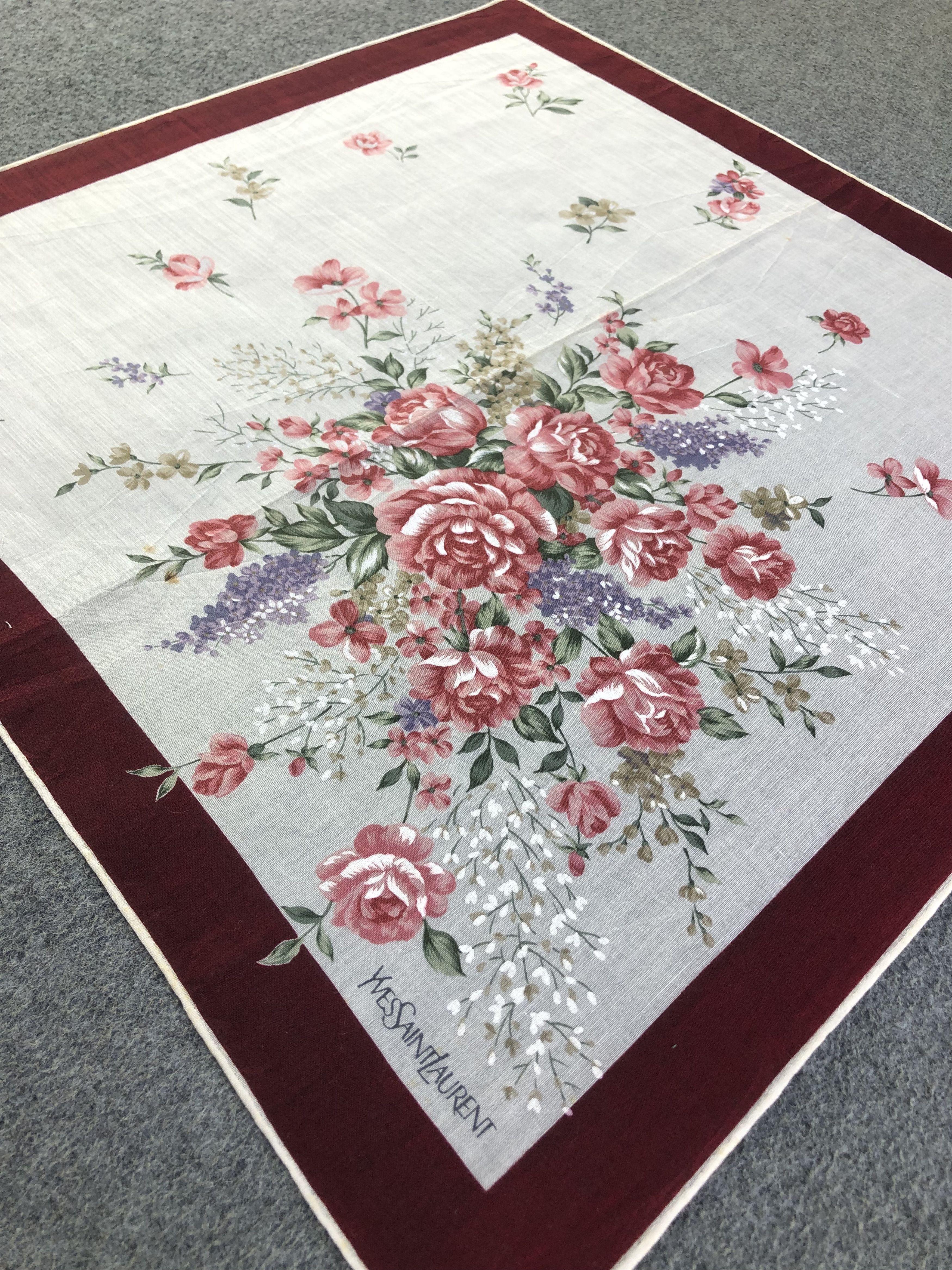 Yves Saint Laurent Yves Saint Laurent Handkerchief / Bandana / Neckerchief C367 Size ONE SIZE - 3 Thumbnail