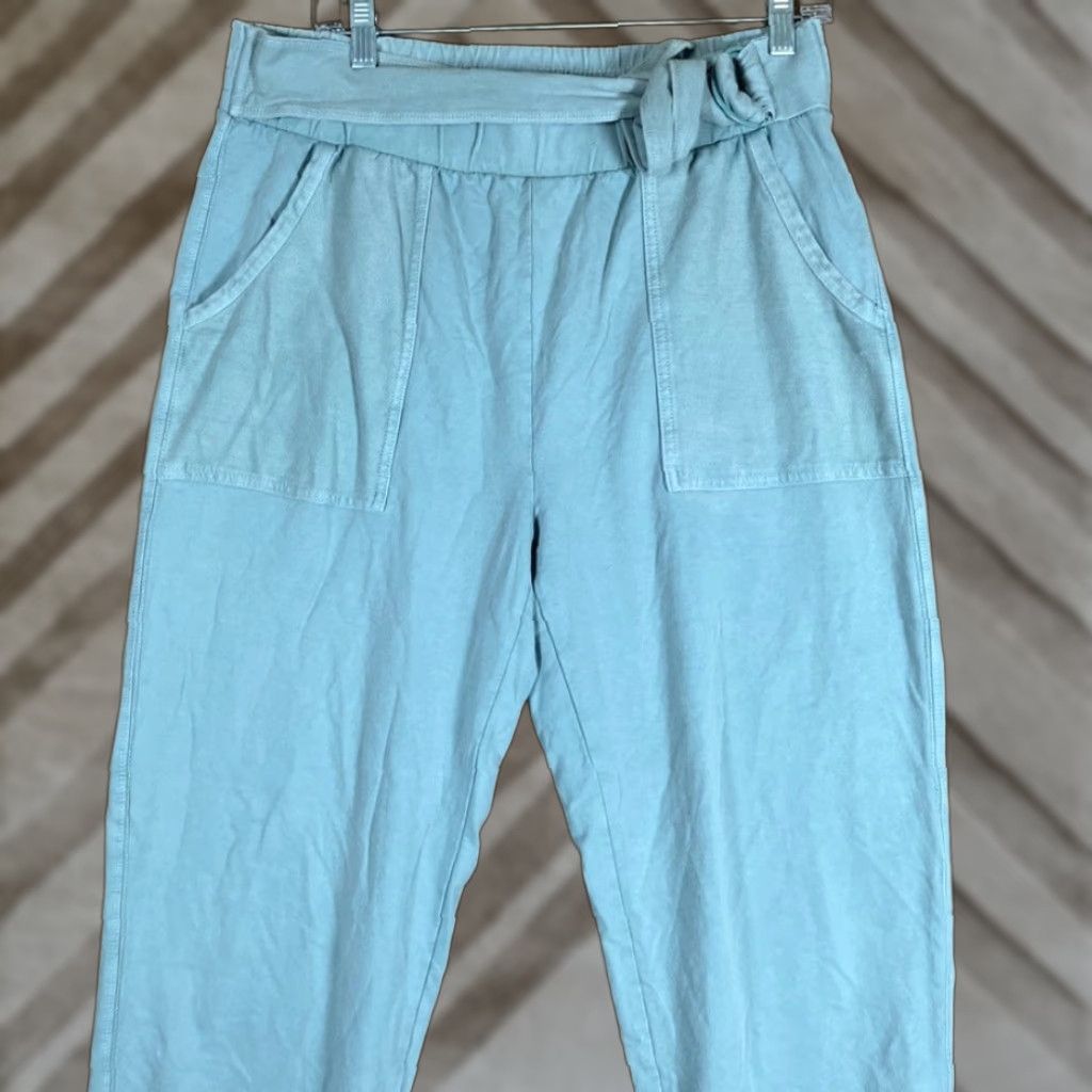 Anthropologie Anthropologie Saturday Sunday Womens Pants Blue Belted Tie Waist Joggers M Size 24" / US 00 / IT 34 - 1 Thumbnail