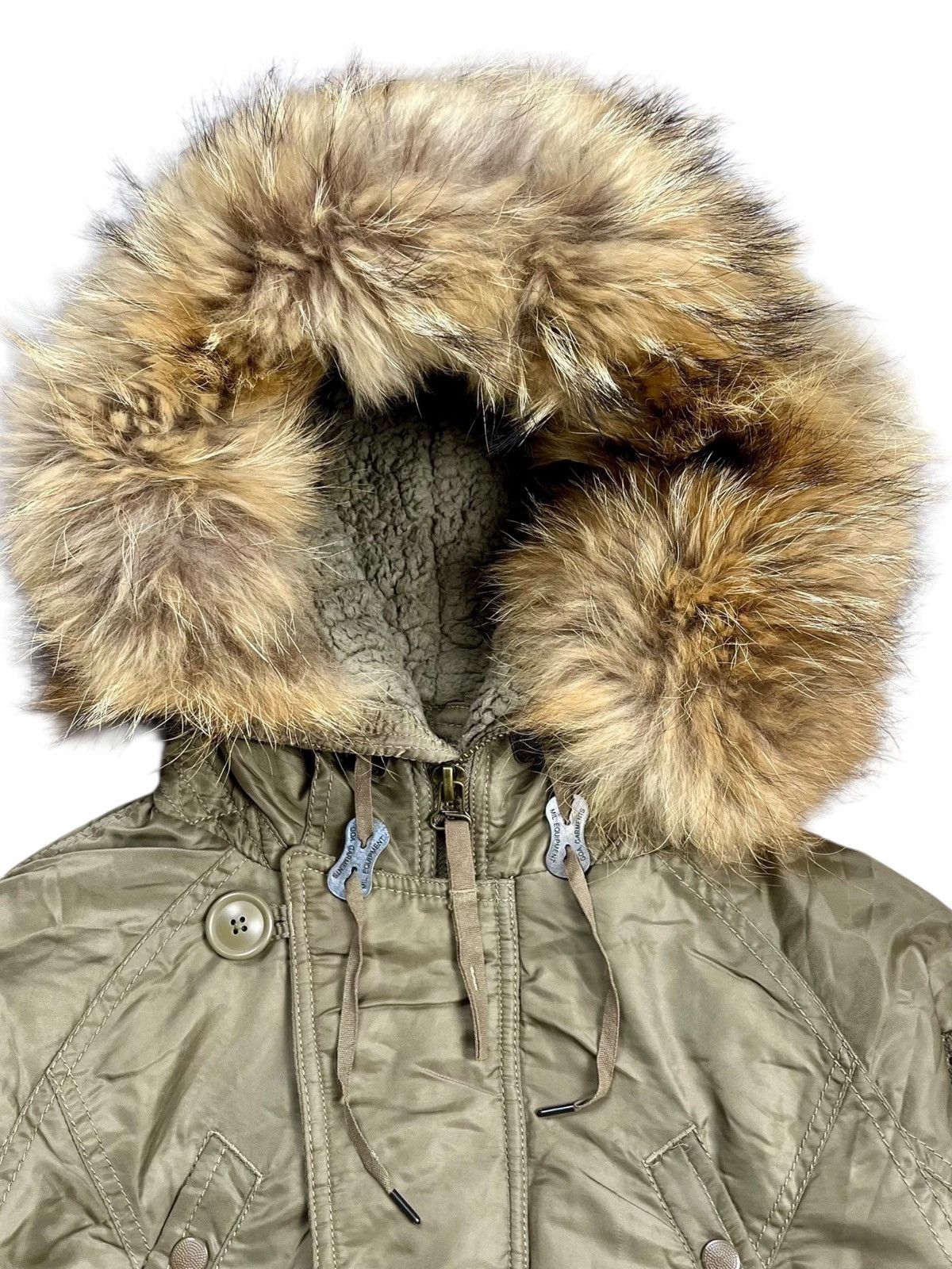 2000s GOA - Apocalypse Style Fur Hoodie Bomber Jacket