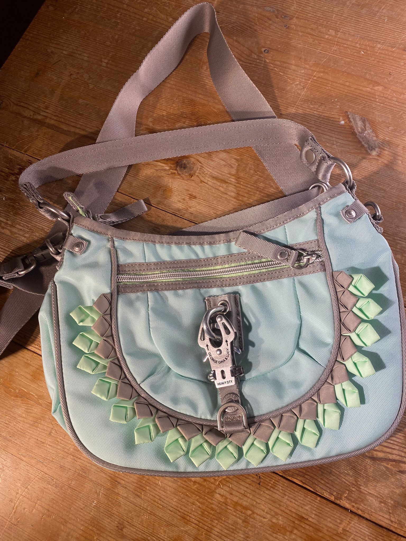 George Gina & Lucy George Gina & Lucy GGL Light Blue Shoulder Bag Y2K Vintage Size ONE SIZE - 1 Thumbnail