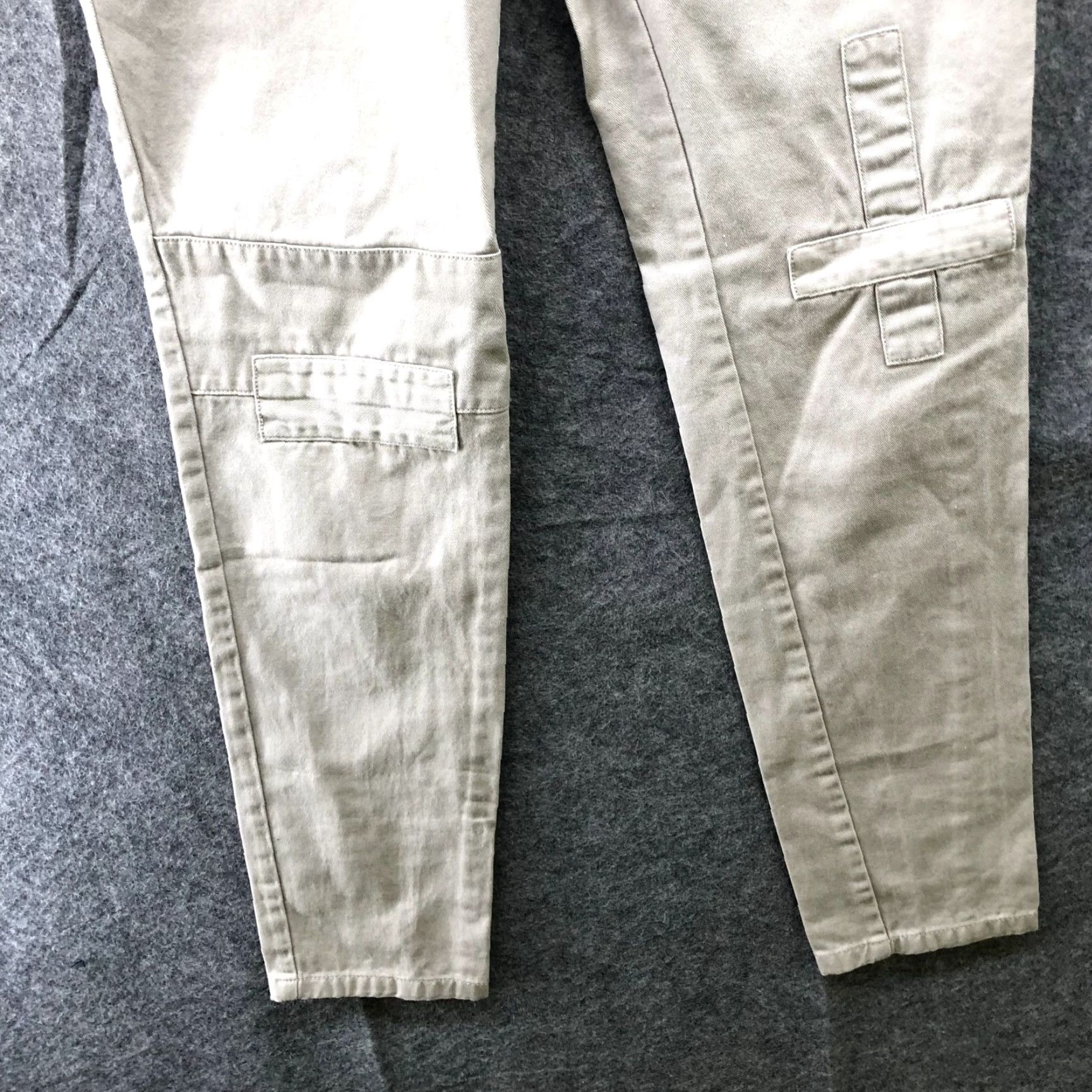 Vintage William Eadon Slim Fit Utility Pants Chinos Khaki Beige Womens 30x29 Pants Slim Be Size 30" / US 8 / IT 44 - 4 Thumbnail