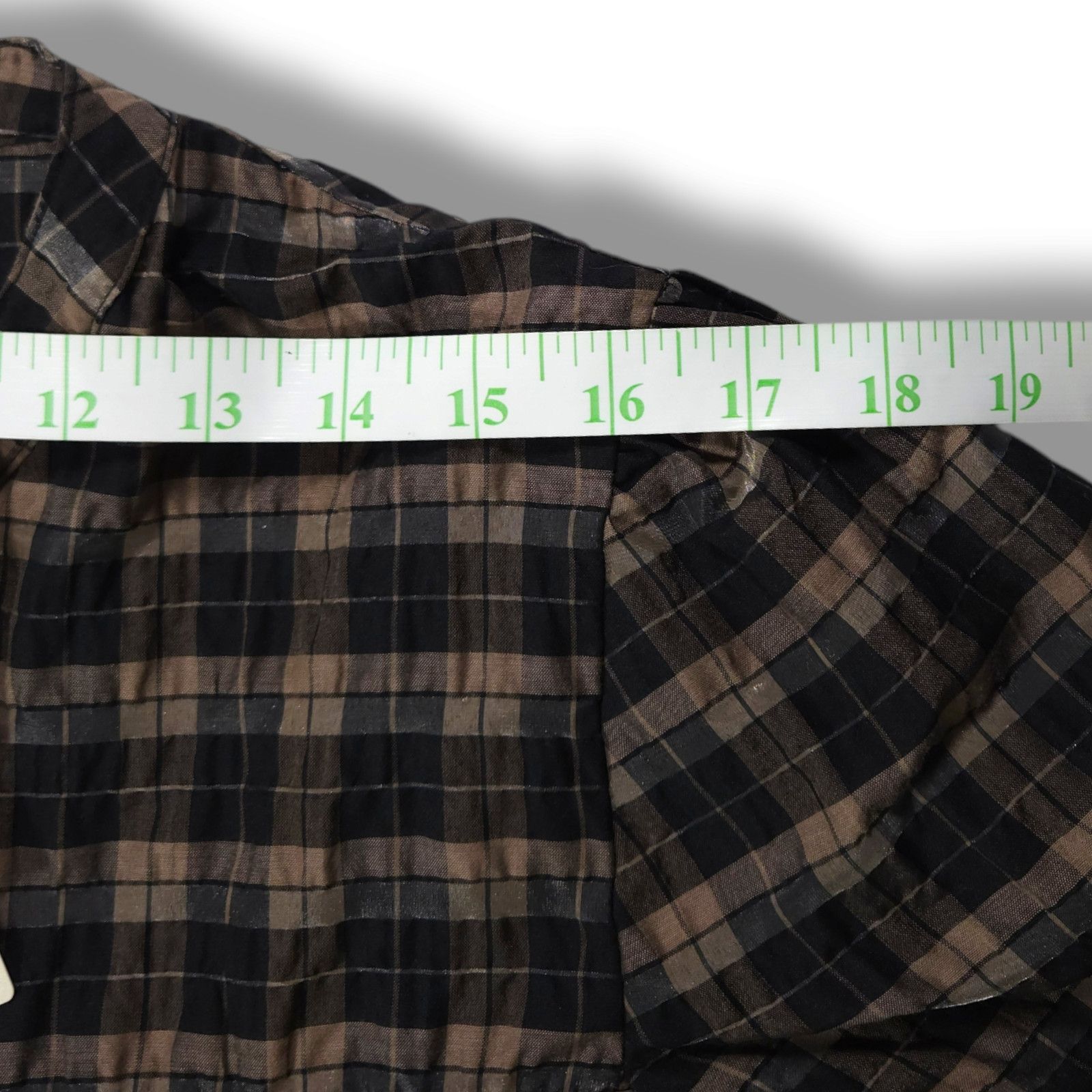 Barbour NWT Barbour Lorelie Plaid Popover Top Sz. 12 Praline Check Size XL / US 12-14 / IT 48-50 - 7 Thumbnail