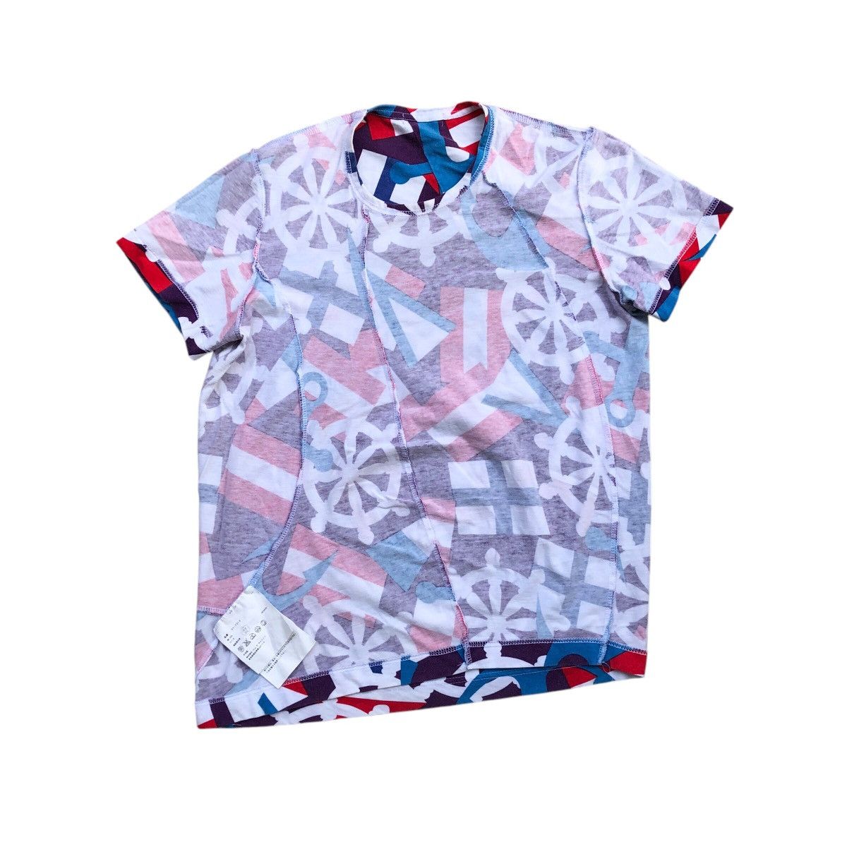 Japanese Brand Tricot COMME des GRACONS Rare Allover Printed T-Shirt Size S / US 4 / IT 40 - 3 Thumbnail