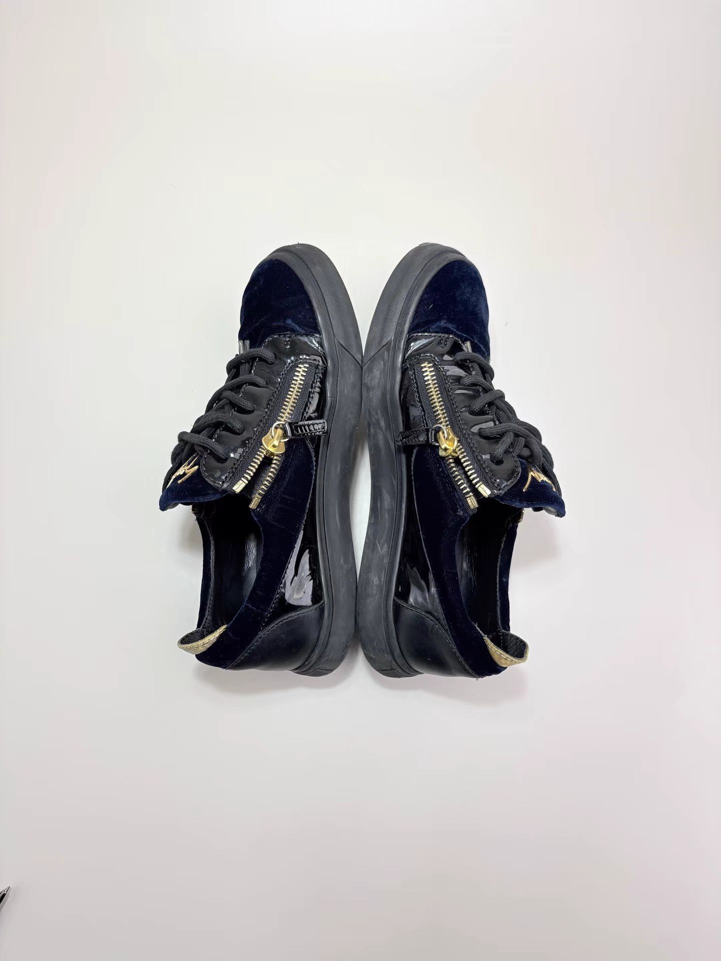 Giuseppe Zanotti GIUSEPPE ZANOTTI GZ Velvet Zipper Sneakers K1 Size US 7 / EU 40 - 4 Thumbnail
