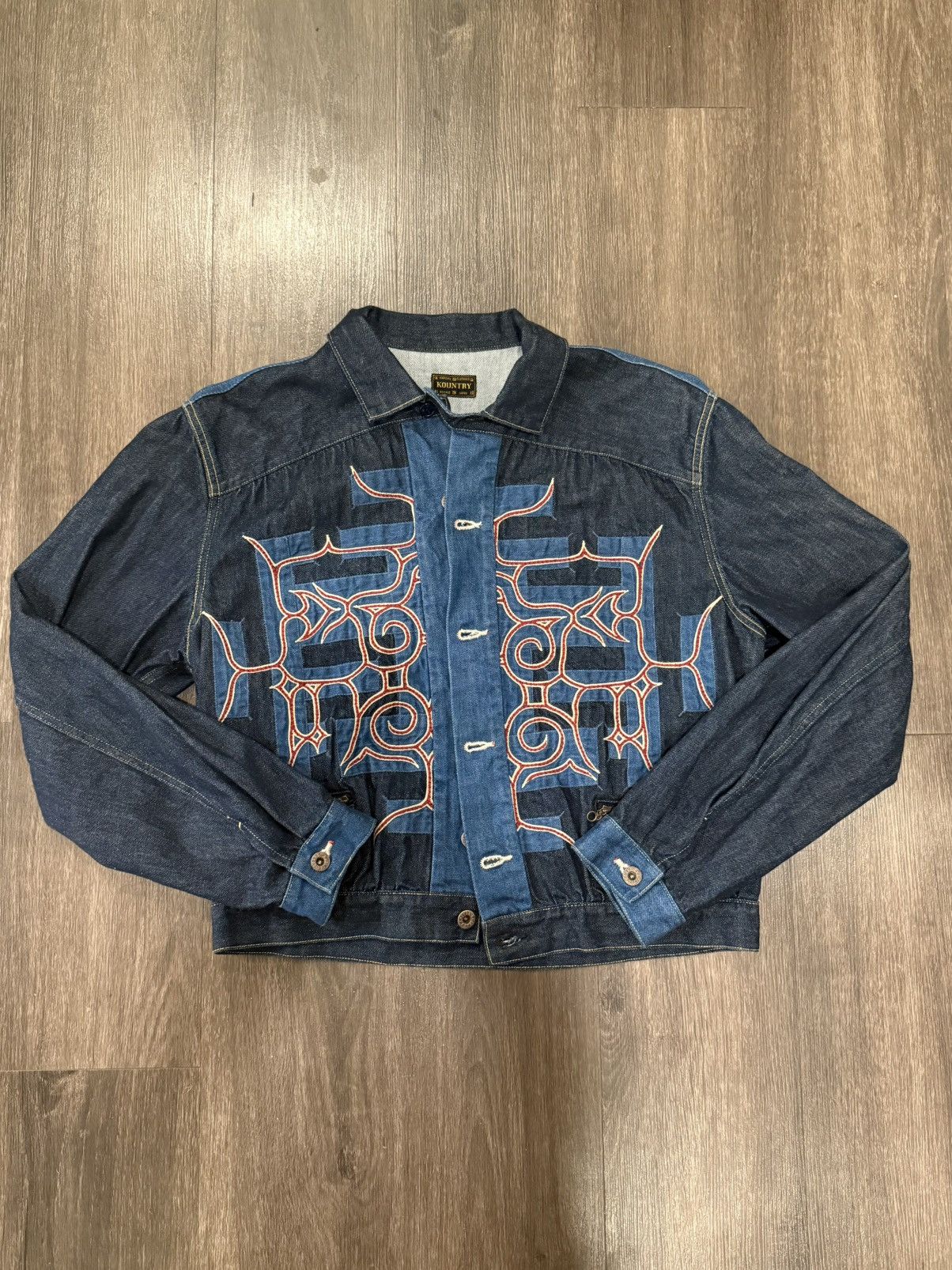Kapital Kapital Attus Embroidered Denim Jacket Size US S / EU 44-46 / 1 - 1 Thumbnail