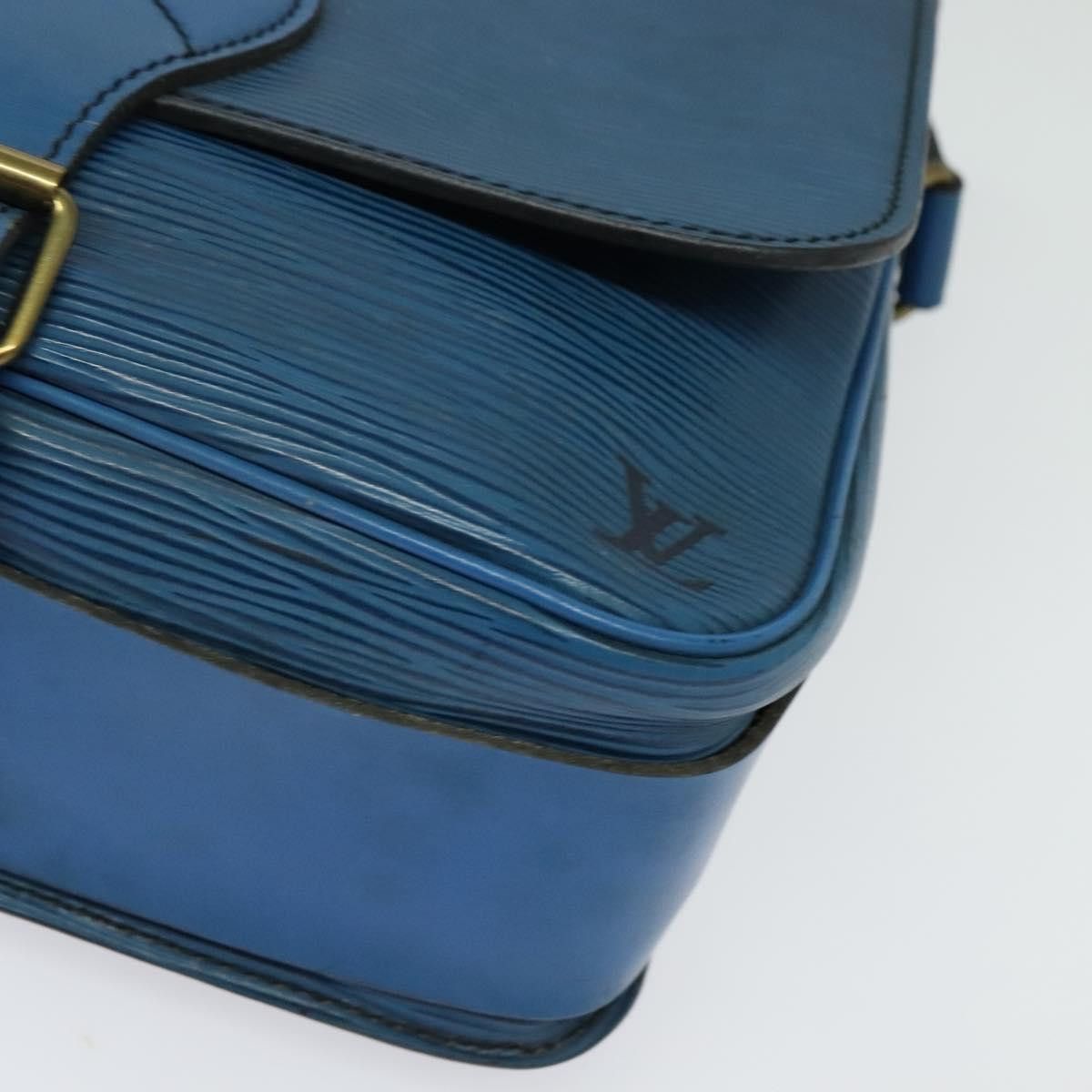 Louis Vuitton LOUIS VUITTON Epi Cartouchiere MM Shoulder Bag Blue M52245 Size ONE SIZE - 15 Thumbnail