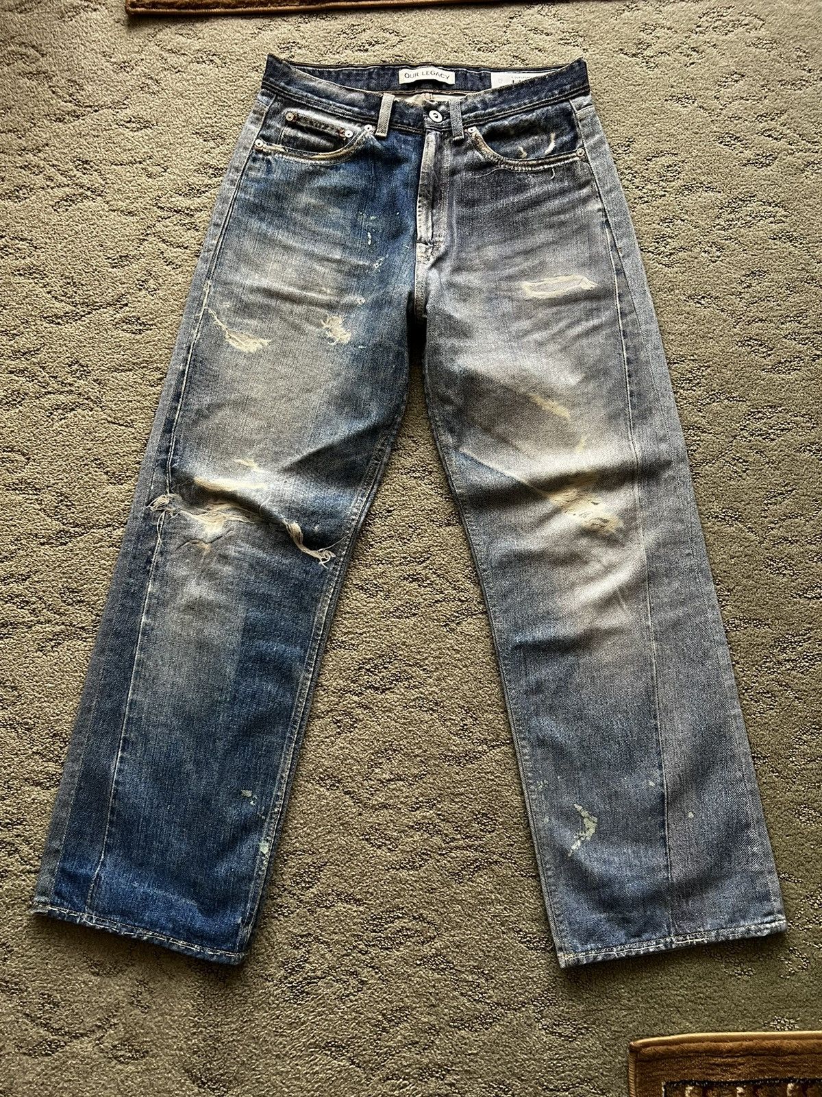 image of Our Legacy Digital Third Cut Denim in Blue, Men's (Size 29)