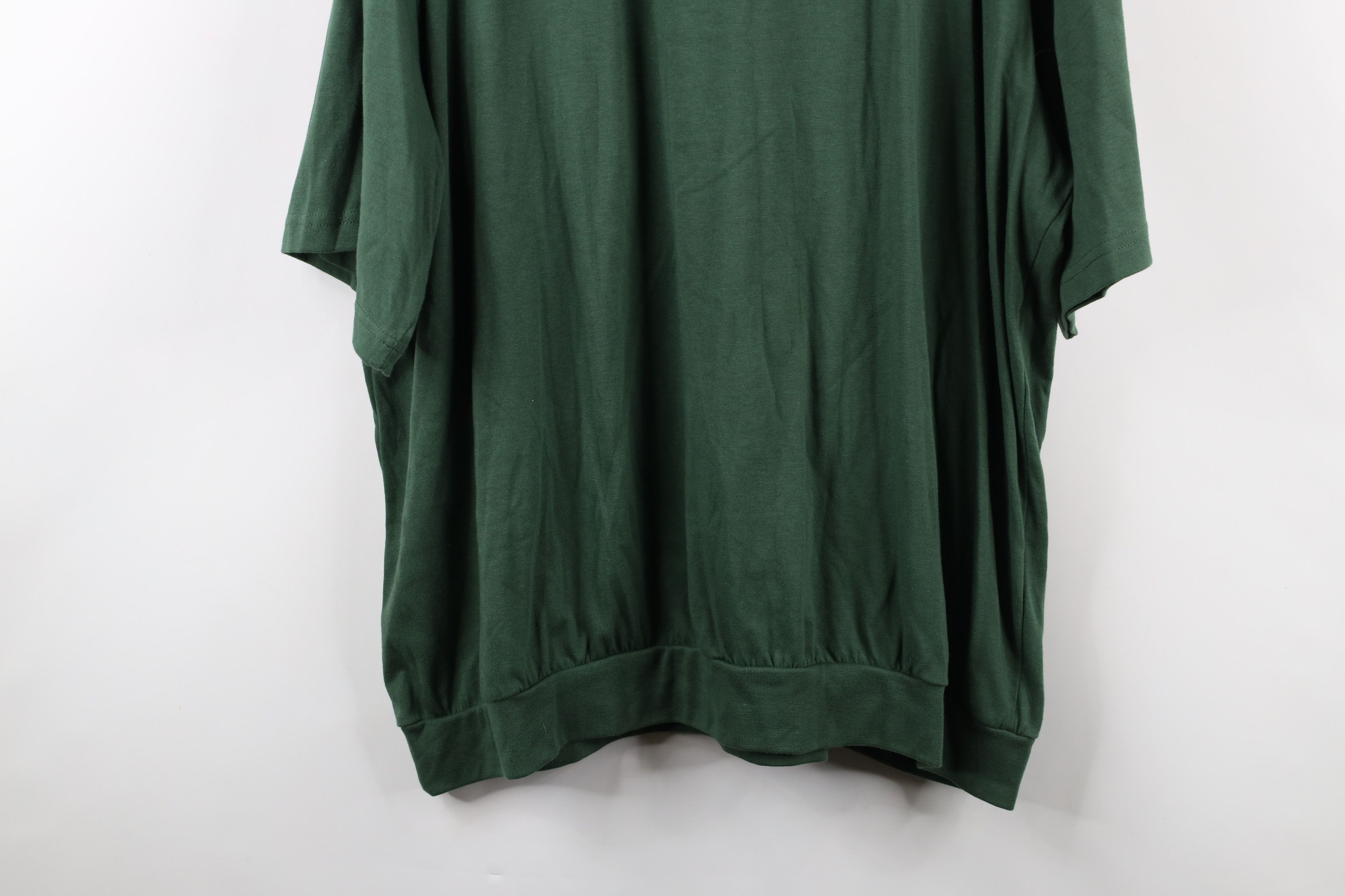 Vintage Deadstock Vintage 90s Streetwear Pullover Polo Shirt Green Size US XXL / EU 58 / 5 - 12 Thumbnail