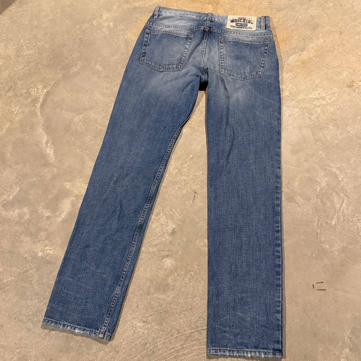 Moschino Love Moschino Patchwork Distressed Faded Jeans Grunge ERD Size US 31 - 13 Thumbnail