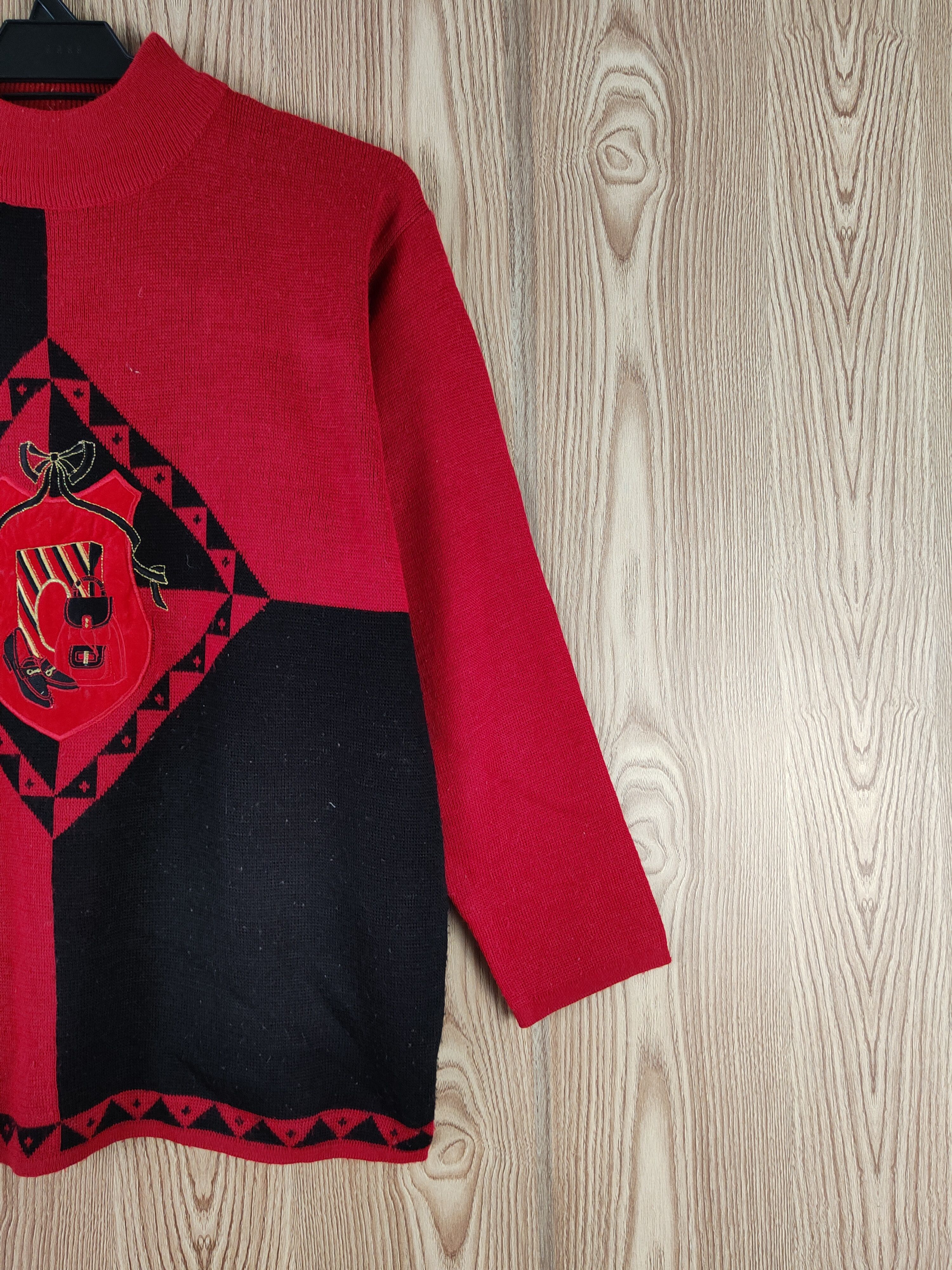 Japanese Brand × Vintage Marulinne Red Knitwear Sweatshirts #W126 Size M / US 6-8 / IT 42-44 - 6 Thumbnail