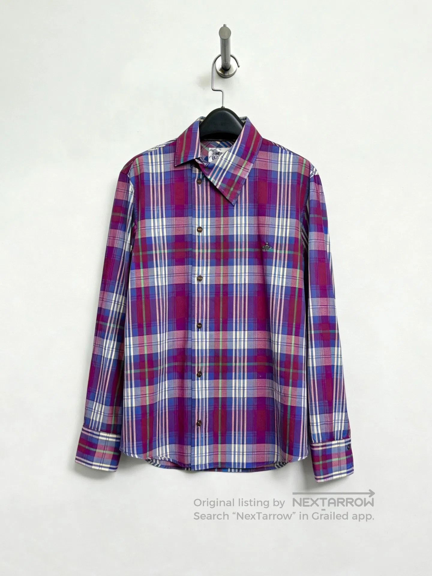 Vivienne Westwood Vivienne Westwood Man Asymmetric Plaid Shirt. Size US M / EU 48-50 / 2 - 1 Thumbnail
