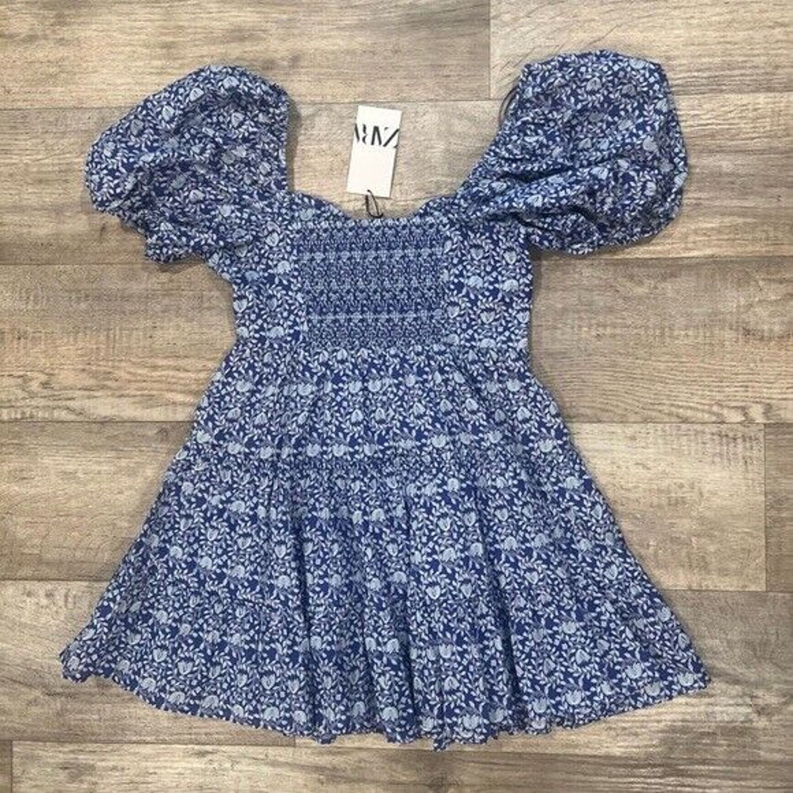 Zara ZARA BLOGGER FAVE!!! A-Line Dress with Balloon Sleeves NWT Size L / US 10 / IT 46 - 24 Thumbnail