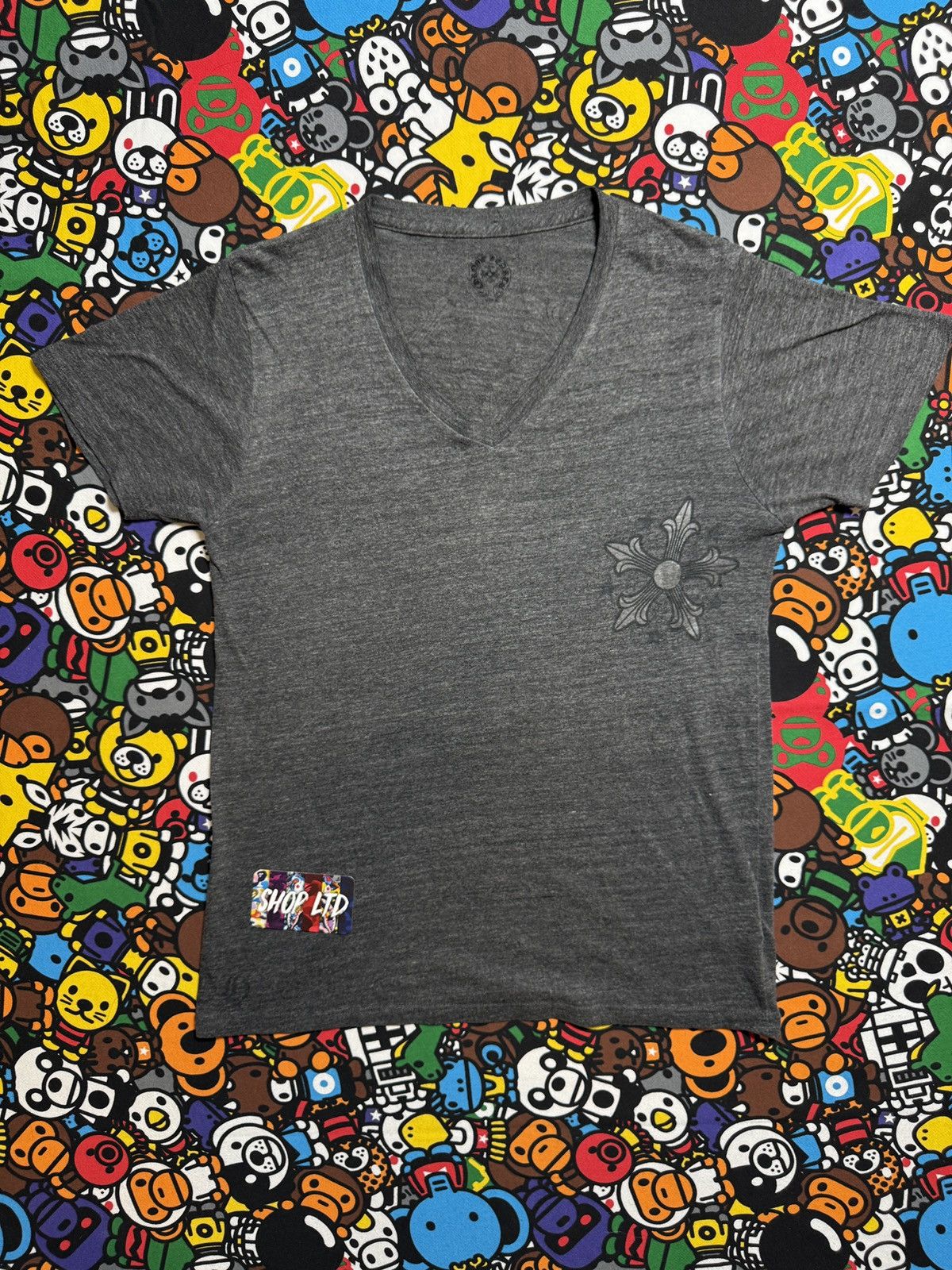 Chrome Hearts Chrome Hearts Women’s Grey Multi Star Logo Tee Size XL / US 12-14 / IT 48-50 - 2 Thumbnail