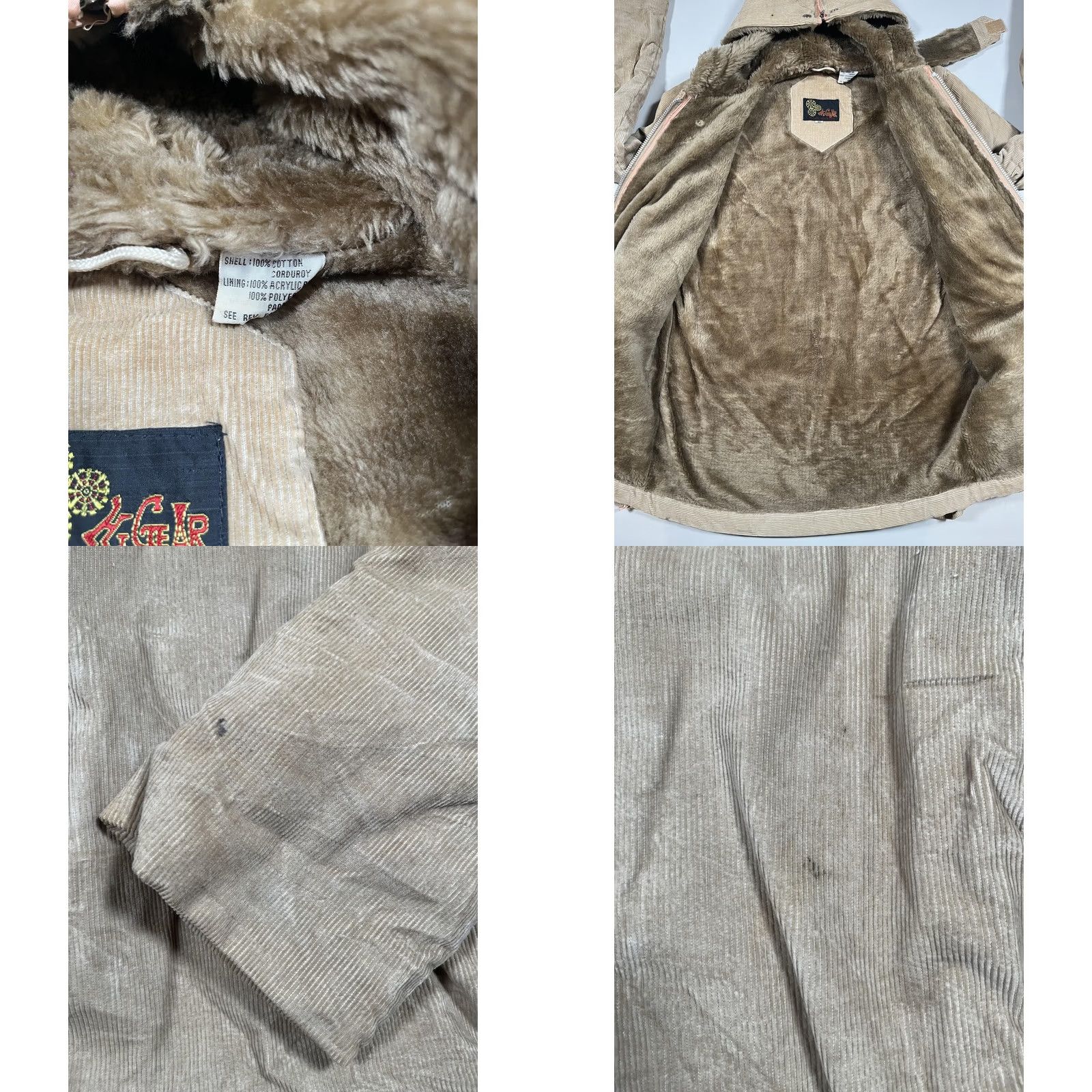 Vintage VINTAGE Hi-Gear Coat Mens M Beige Corduroy Hooded Fur Lined Winter Parka Size US M / EU 48-50 / 2 - 8 Thumbnail
