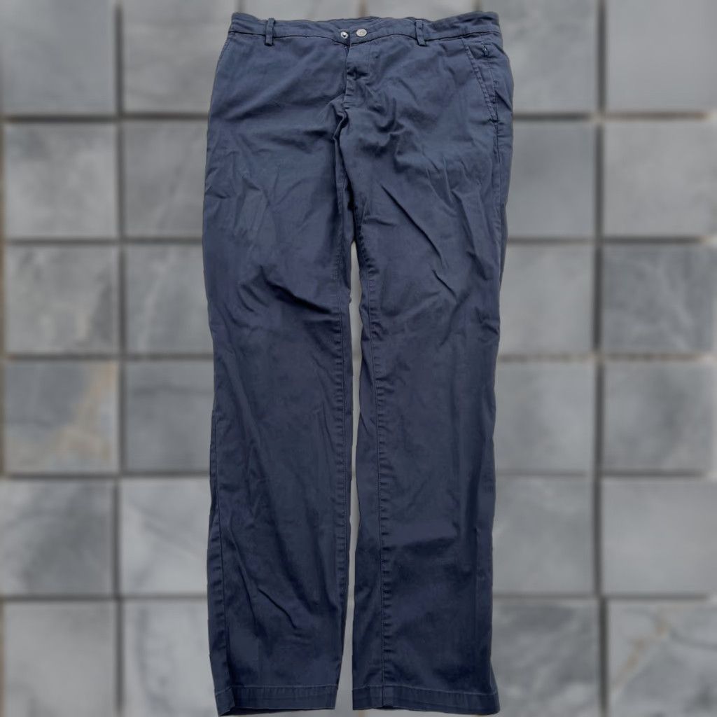 Vintage Birddogs Pants Black Solid 36x32 City Casual Mens Chino Cotton Blend with Stretch, Logo, Zipper, Breathable, Lightweight, Easy Care, Regular Fit Size US 36 / EU 52 - 1 Thumbnail