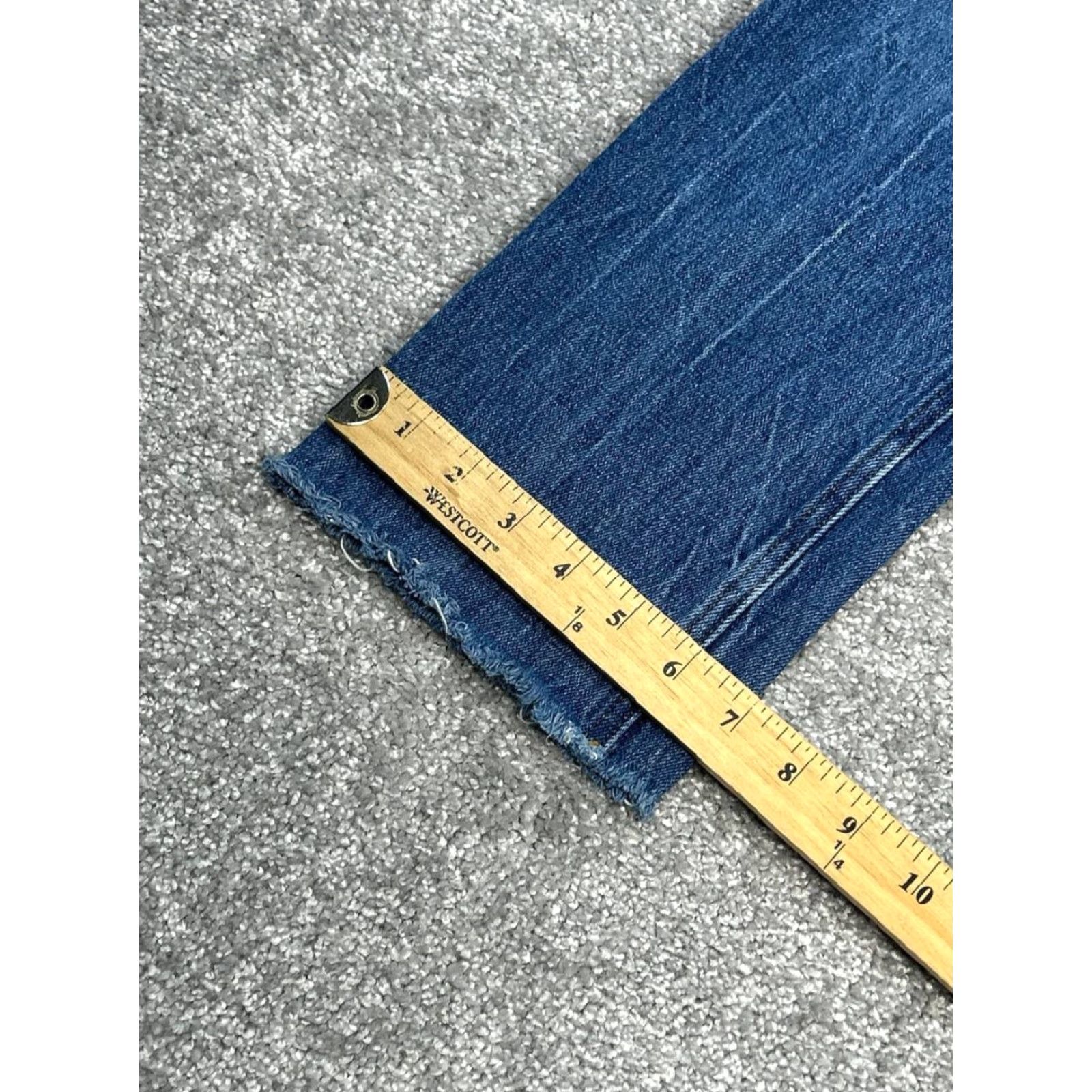 Abercrombie & Fitch Abercrombie & Fitch Curve Love The 90s Straight Jeans Womens 25 Blue Denim Ultra High Rise 23x28 Size 42" / US 20 - 6 Thumbnail