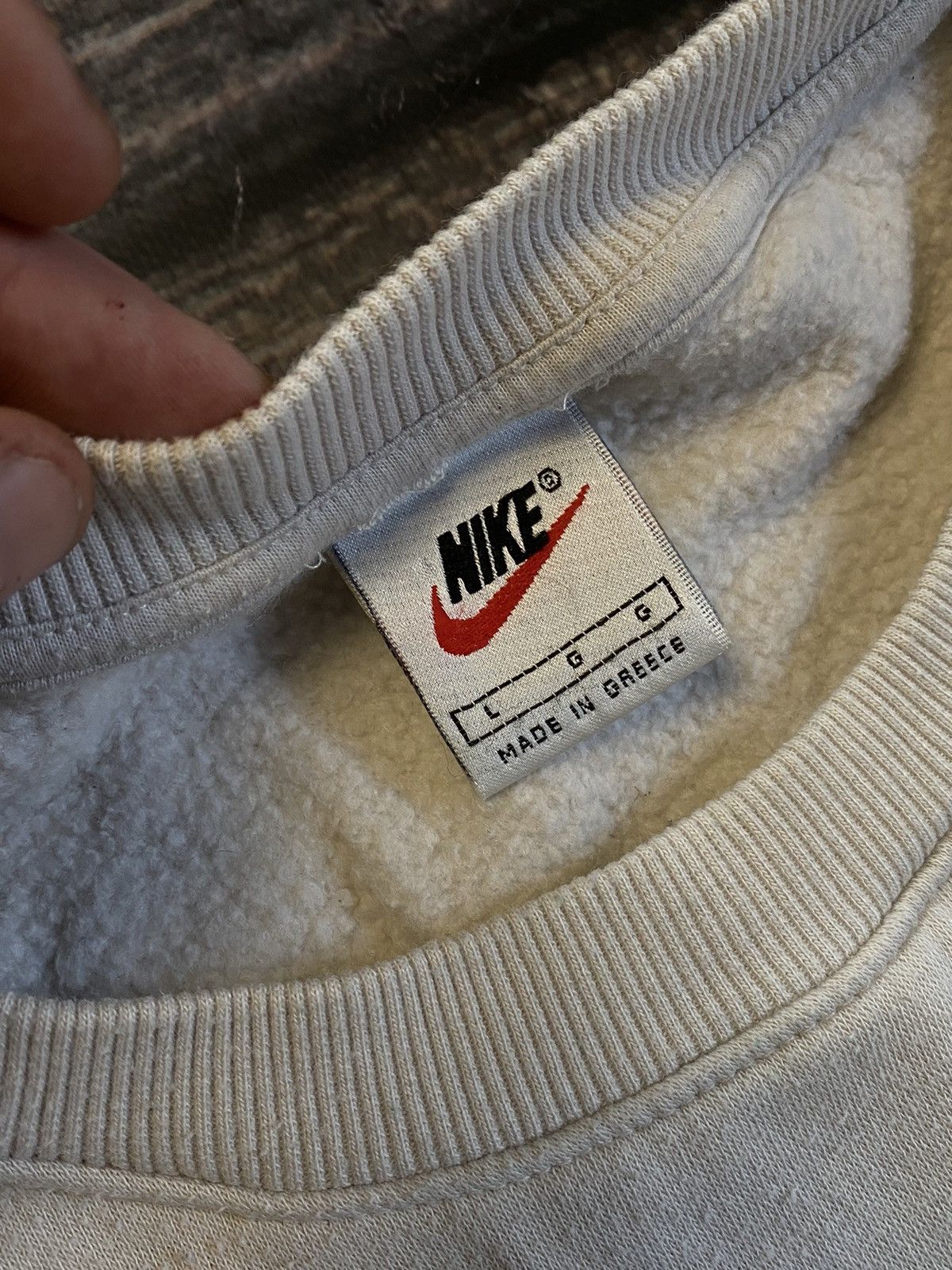 Nike × Vintage ULTRAVINTAGE❗️ NIKE CENTRE LOGO SWEATSHIRT Size US L / EU 52-54 / 3 - 4 Thumbnail