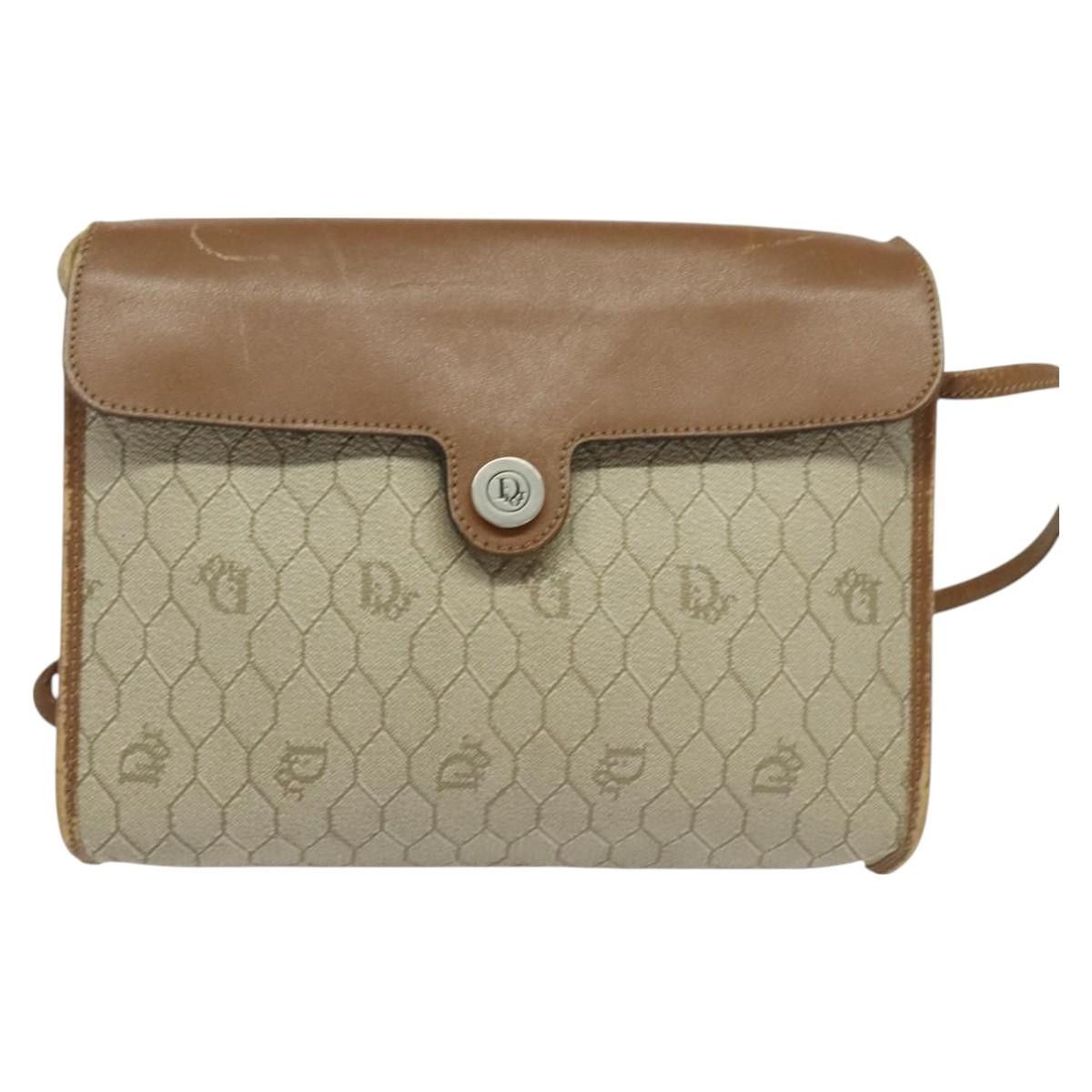 Dior DIOR Honeycomb Canvas Shoulder Bag Pvc Beige Size ONE SIZE - 2 Thumbnail