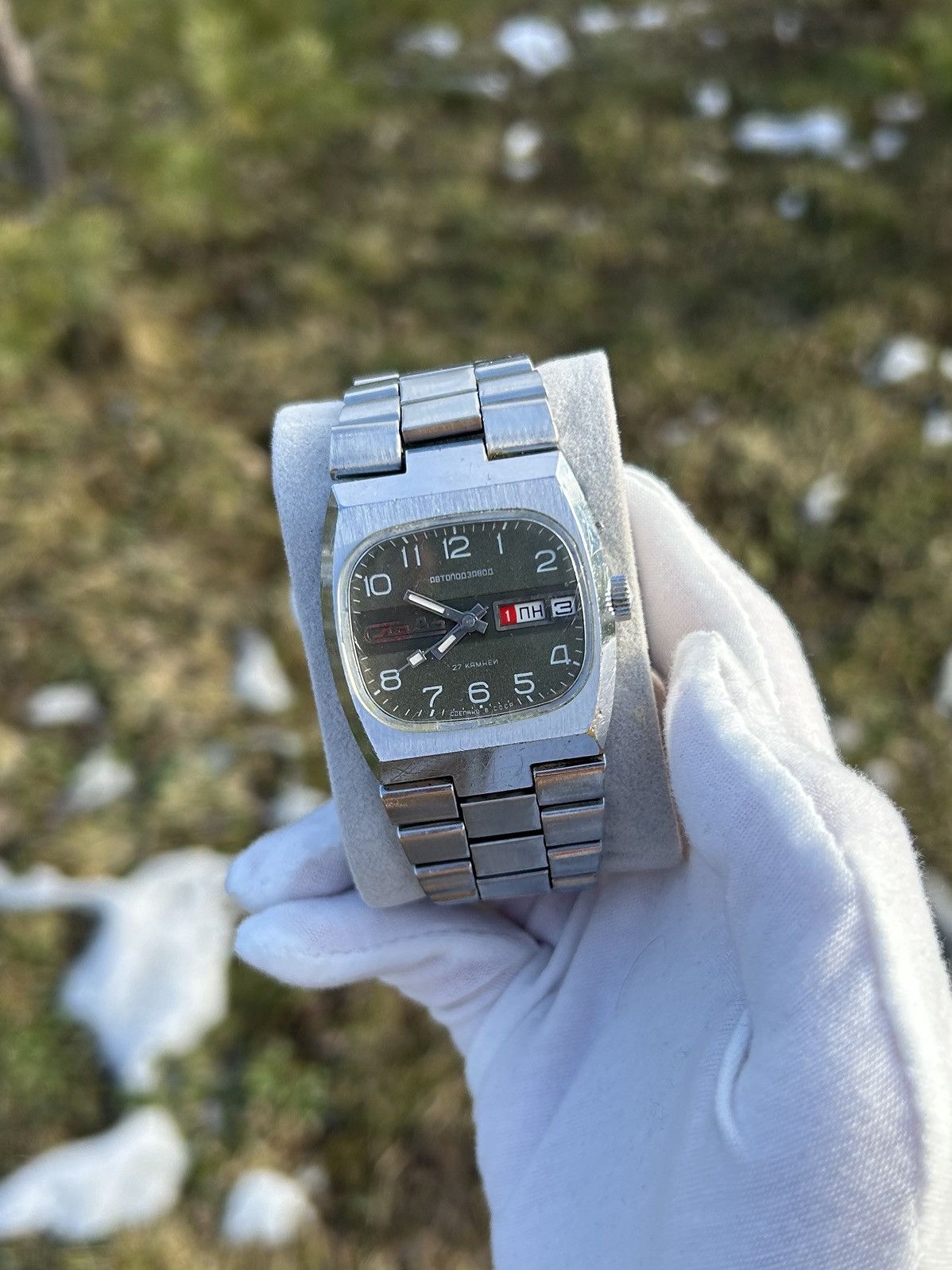 Vintage Vintage Slava Watch USSR Soviet Automatic Massive 1980s Size ONE SIZE - 8 Thumbnail