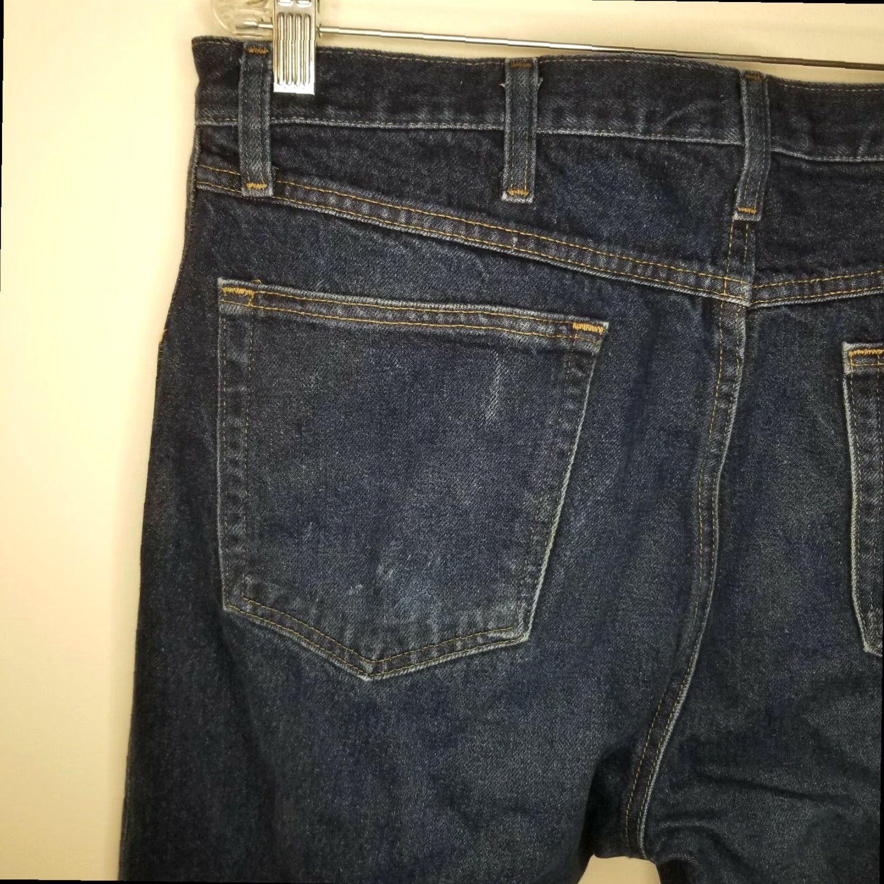 Vintage Rustler Mens Blue Straight Jeans Size 36x34 Size US 36 / EU 52 - 8 Thumbnail