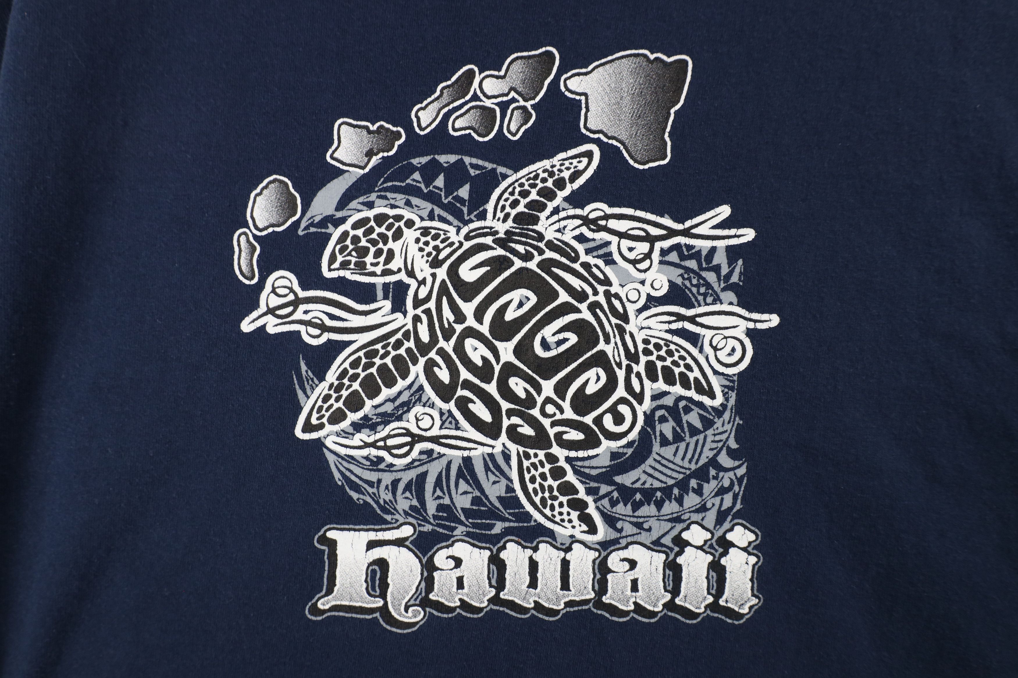 Vintage Vintage 90s Y2K Streetwear Tribal Hawaii Sea Turtle T-Shirt Size US XXL / EU 58 / 5 - 4 Thumbnail