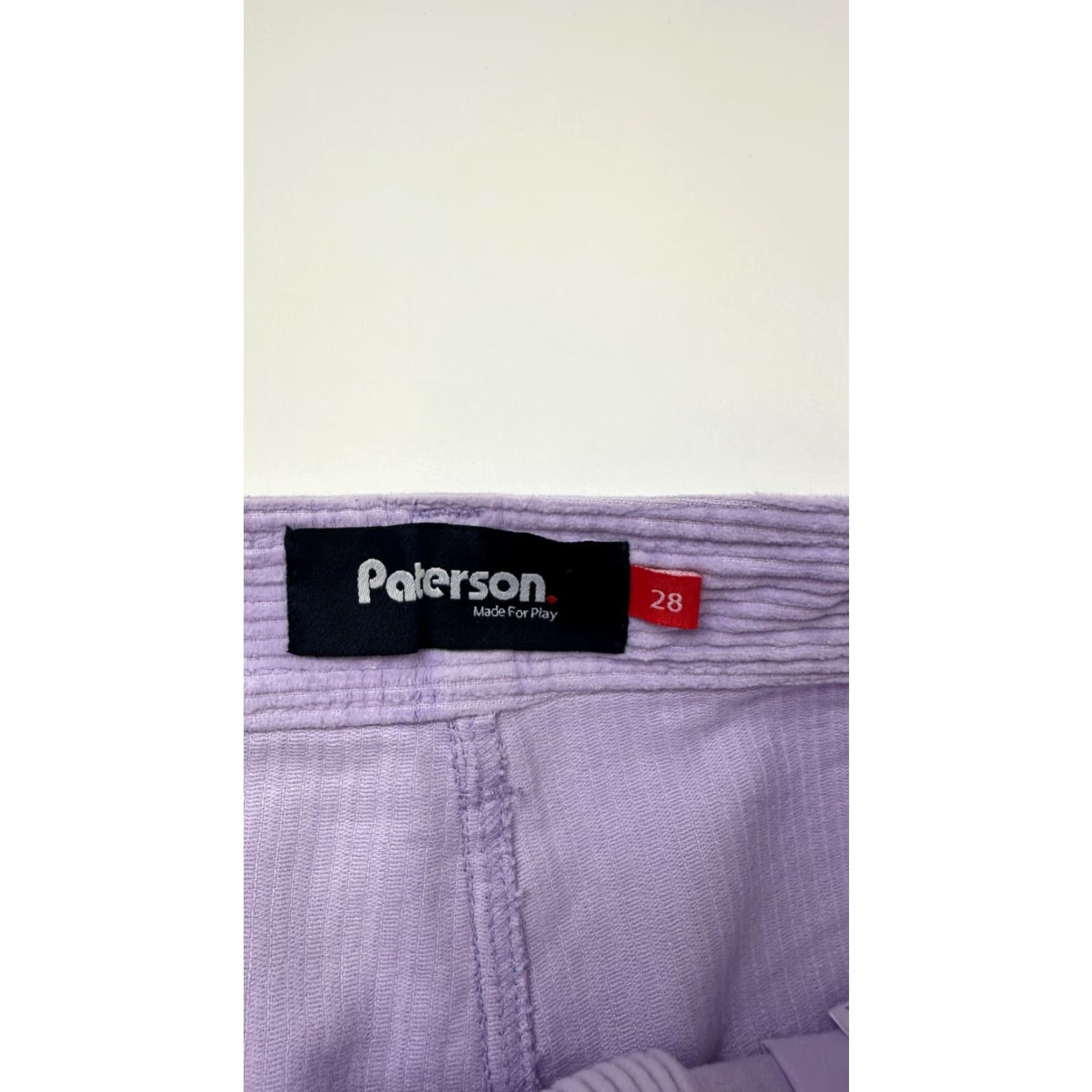 Vintage Paterson Shorts Mens 28 Purple Corduroy Casual Skater Pockets Flat Front Size US 28 / EU 44 - 4 Thumbnail