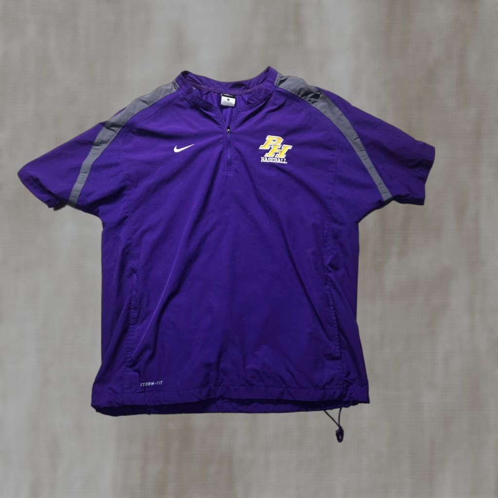 Nike Nike Michigan Wolverine Golf Storm Short Sleeve 1/4 Zip Windbreaker Jacket Large Size US 33 - 1 Thumbnail