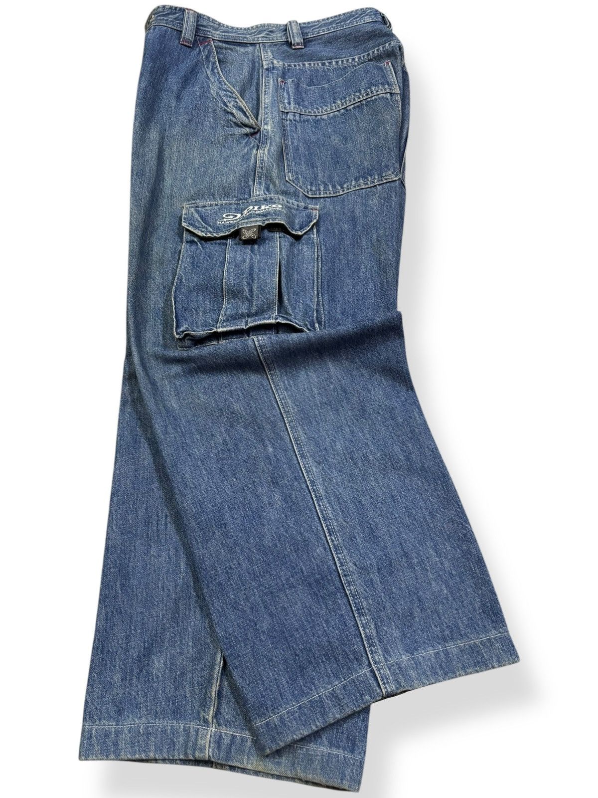 JNCO Vintage Y2K Japanese Brand Piko Baggy Cargo Jeans Size US 29 - 3 Thumbnail