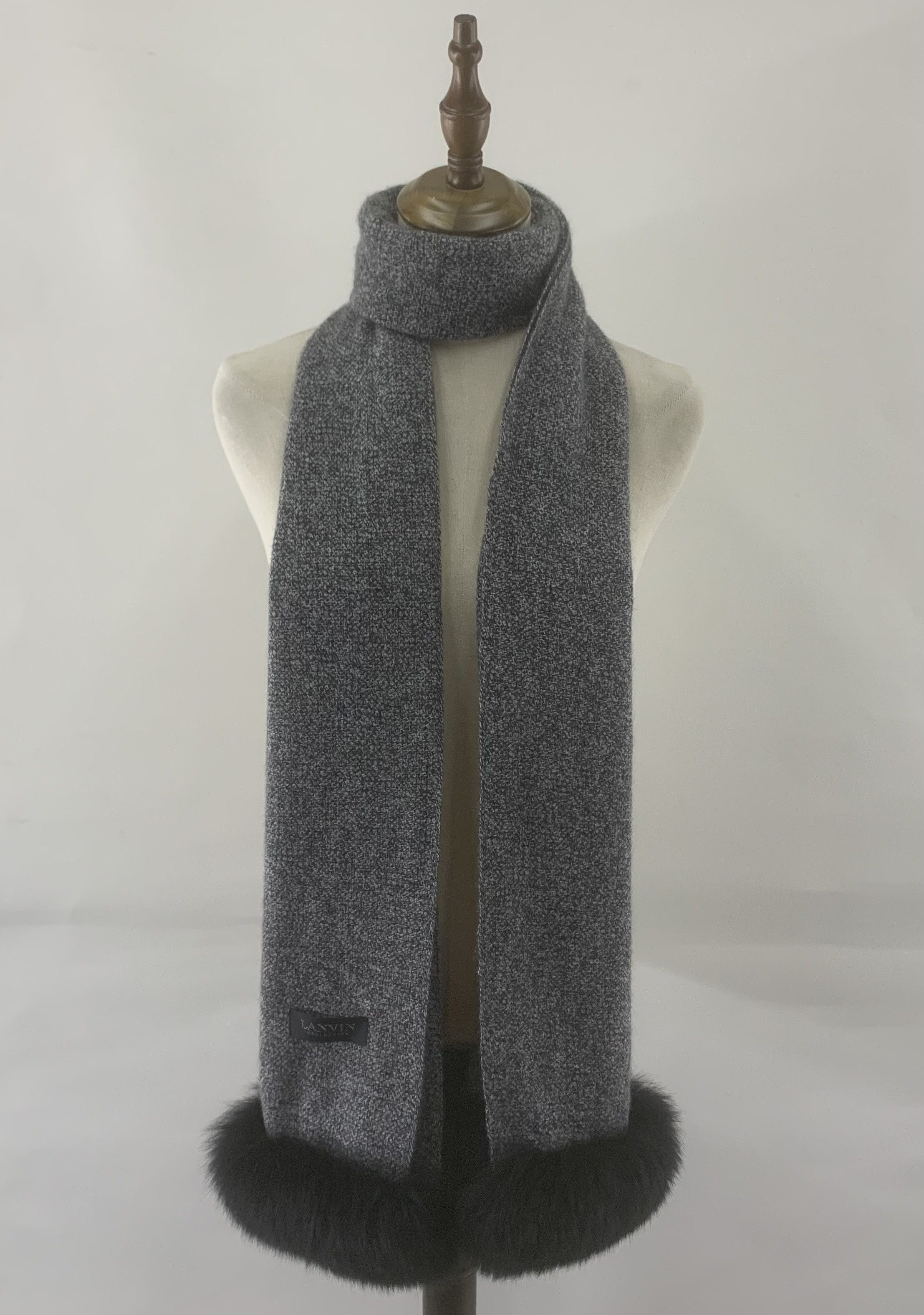 Lanvin Lanvin Scarf Wool Muffler Neck Wrap BL9273 Size ONE SIZE - 1 Thumbnail