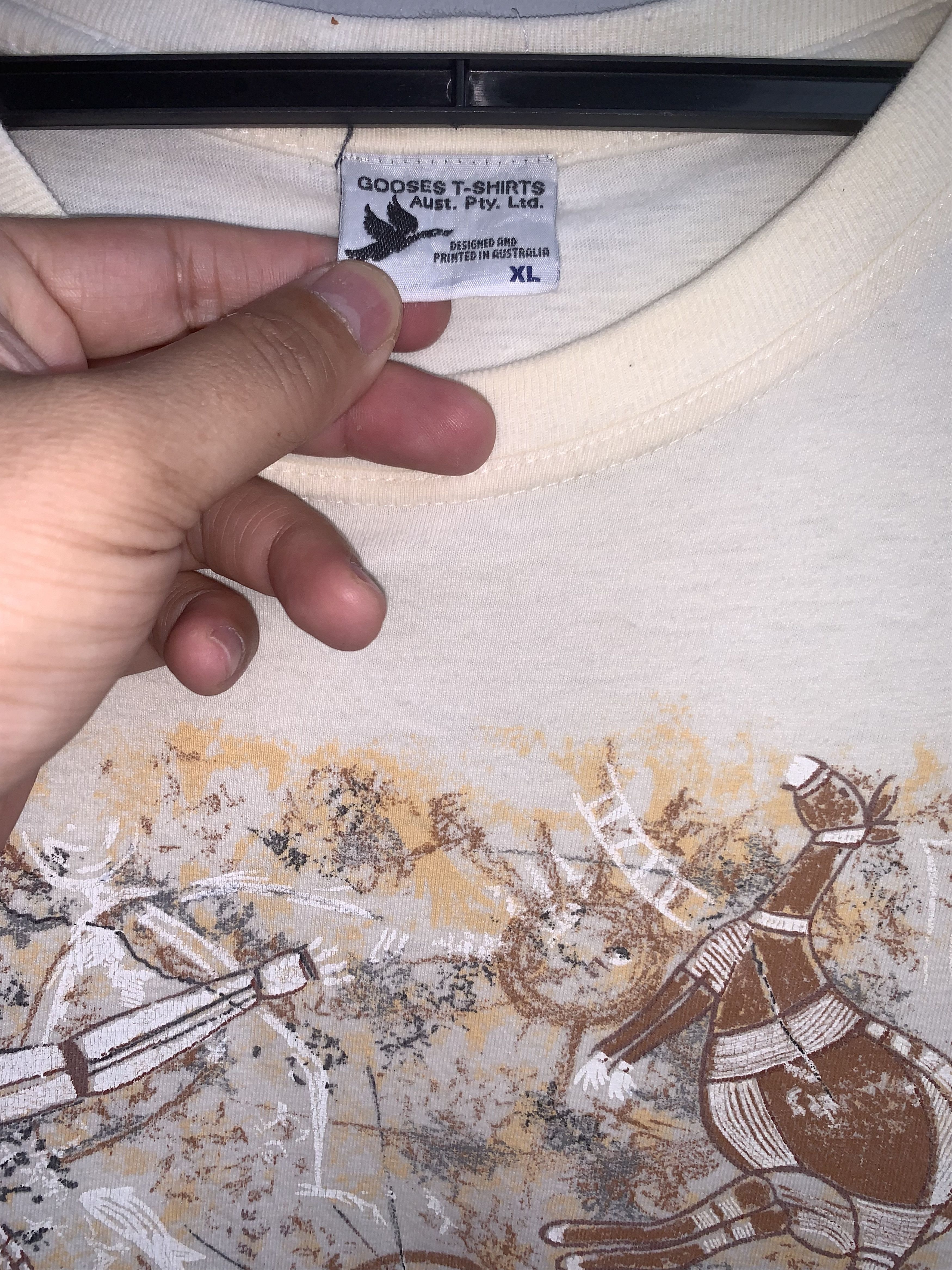 Vintage Vintage ROCK ART by Australians 1990's Shirt Size US XL / EU 56 / 4 - 3 Thumbnail
