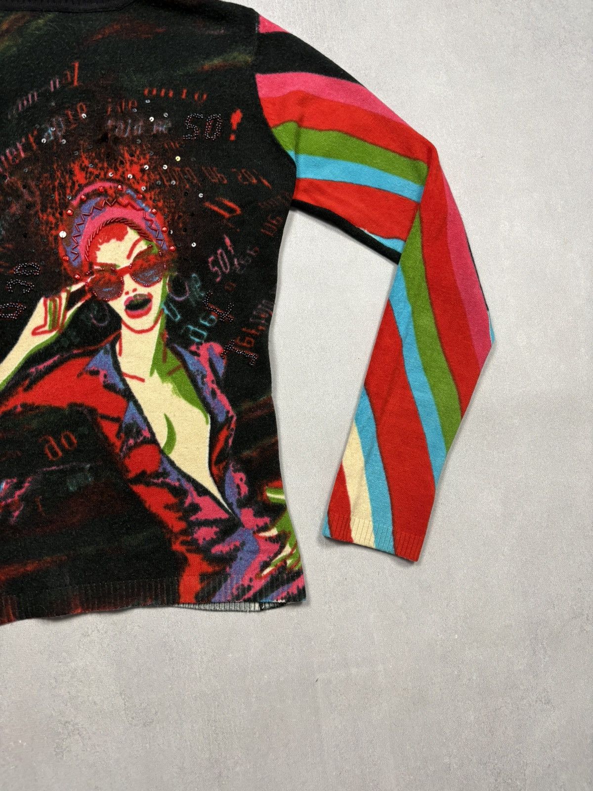 Custo Barcelona Vintage Custo Barcelona Wool Turtleneck Sweater Graphic Y2K Size M / US 6-8 / IT 42-44 - 6 Thumbnail