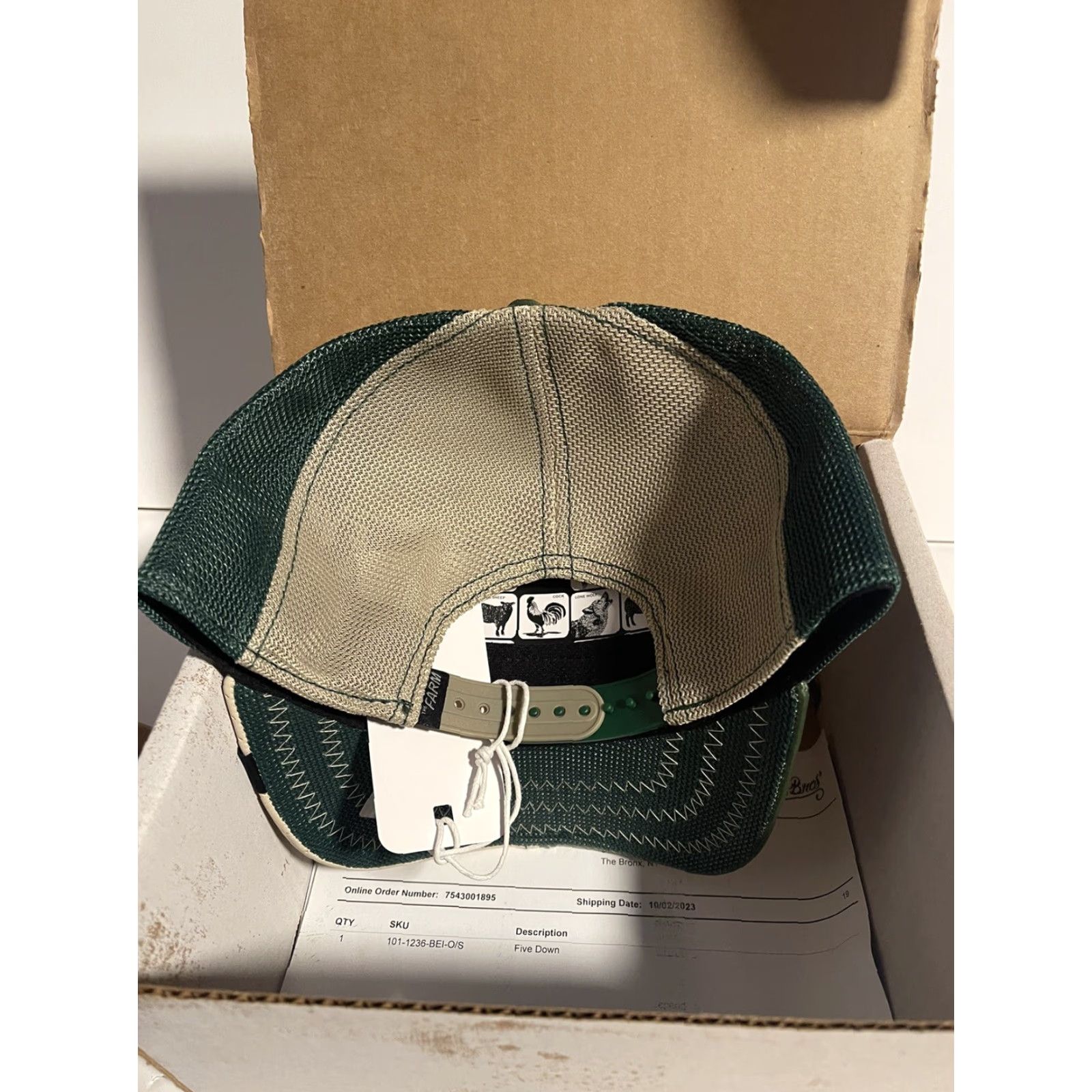 Goorin Bros. Goorin Bros The Farm Trucker Hat ACE FIVE DOWN Peregrine falcon Friday Drop BIRD Beige Adjustable Men Hat Size ONE SIZE - 7 Thumbnail